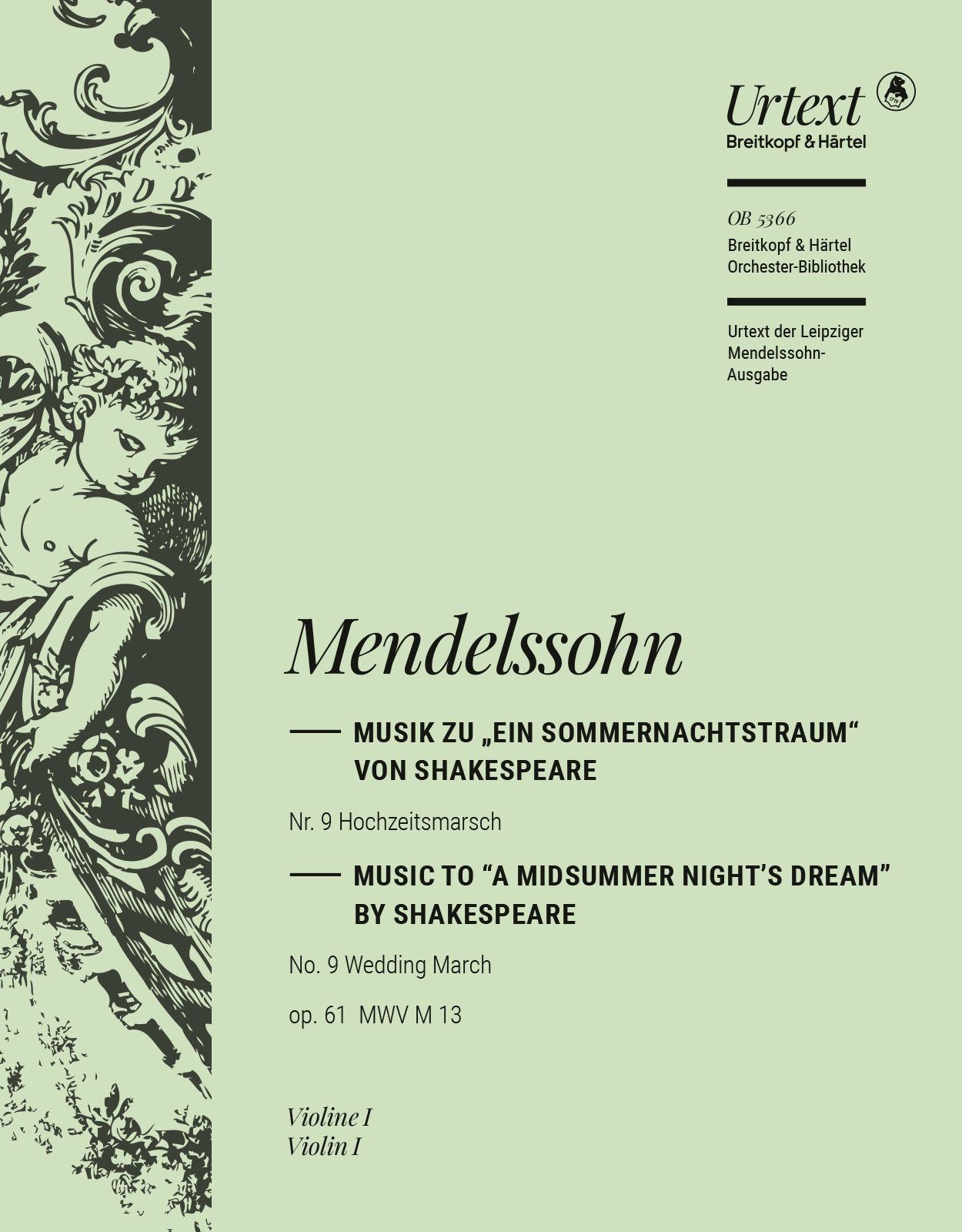 OB 5366-15 - Ein Sommernachtstraum op. 61 MWV M 13 - Cover
