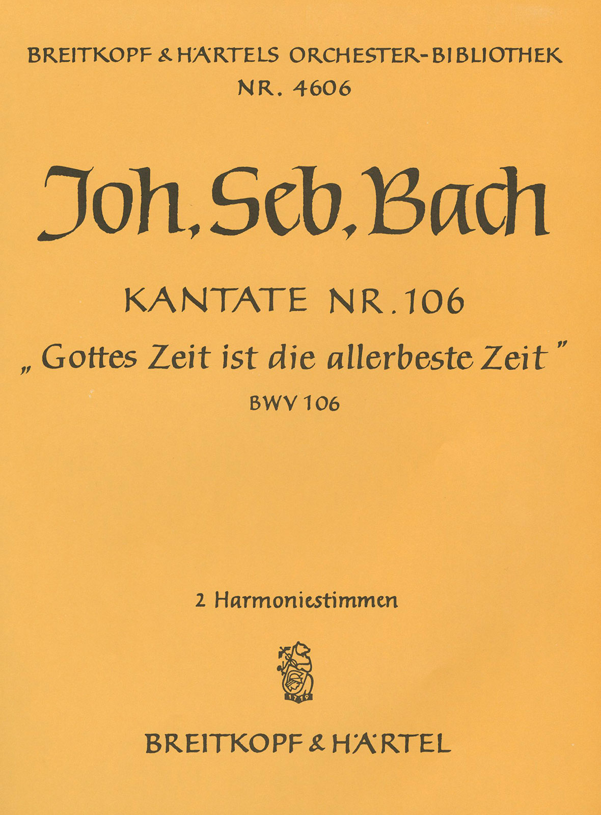 OB 4606-30 - Kantate BWV 106 „Gottes Zeit ist die allerbeste Zeit“ - Cover