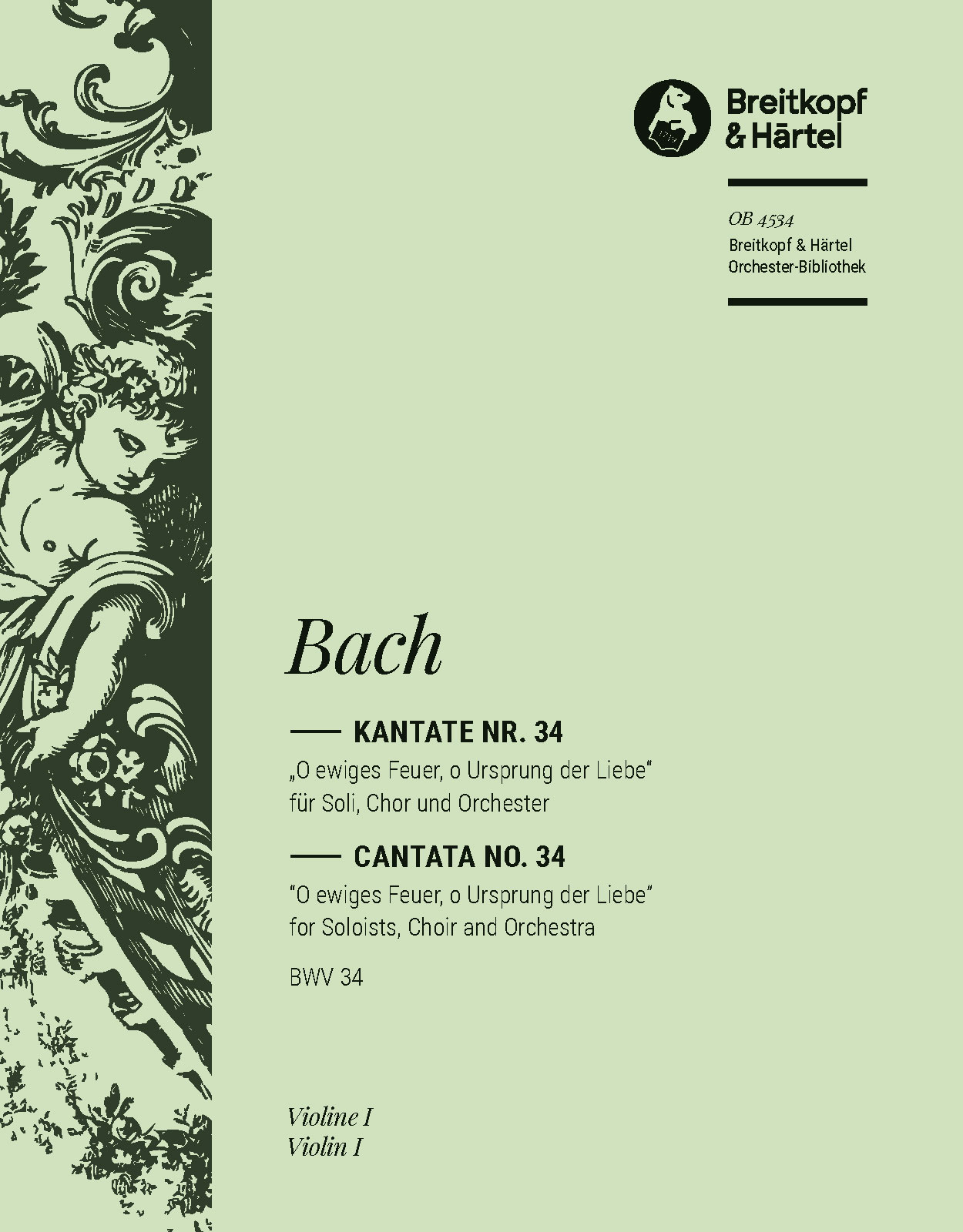 OB 4534-15 - Cantata BWV 34 “O fire everlasting, o fount of affection” - Cover