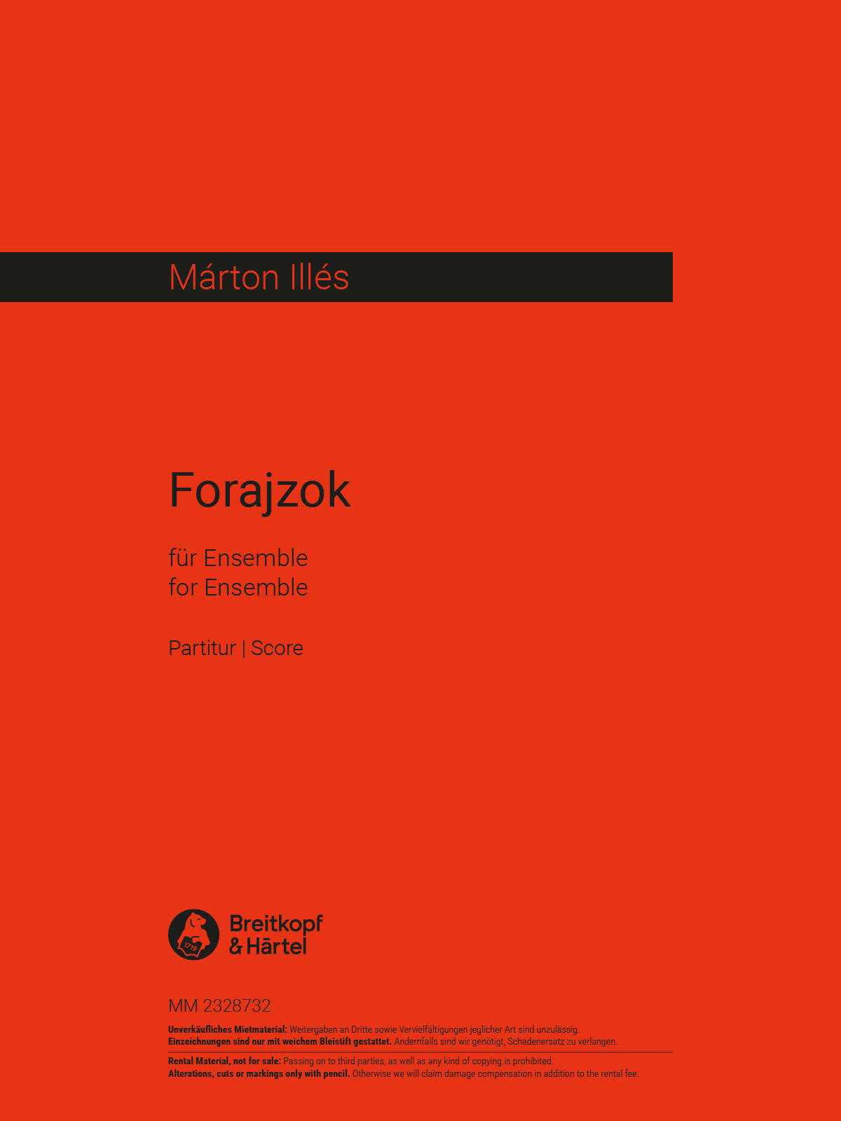 Márton Illés - Forajzok - Cover