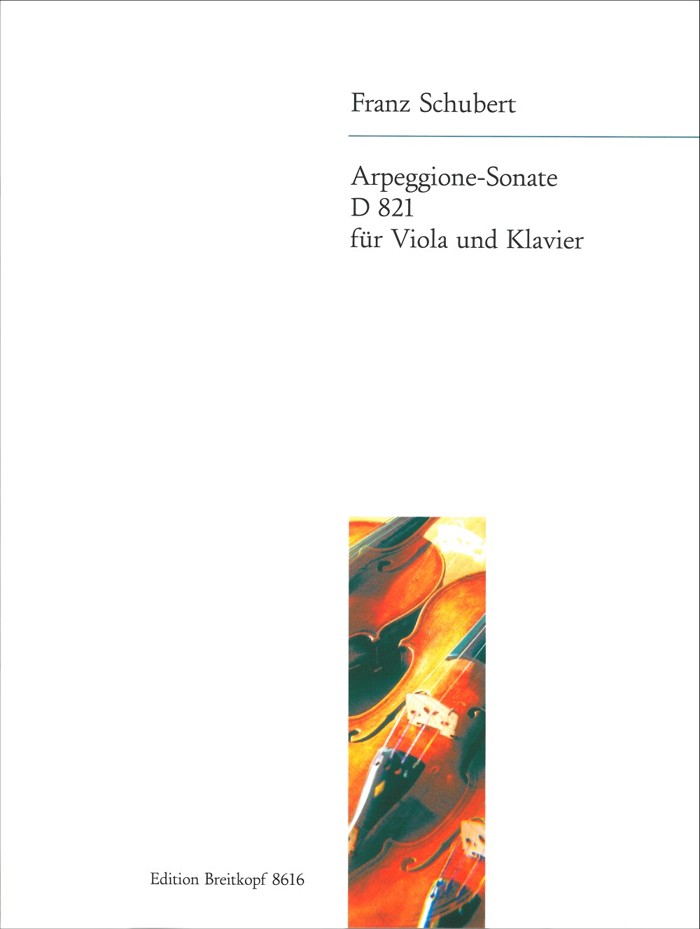 EB 8616 - Arpeggione-Sonate a-moll D 821 - Cover