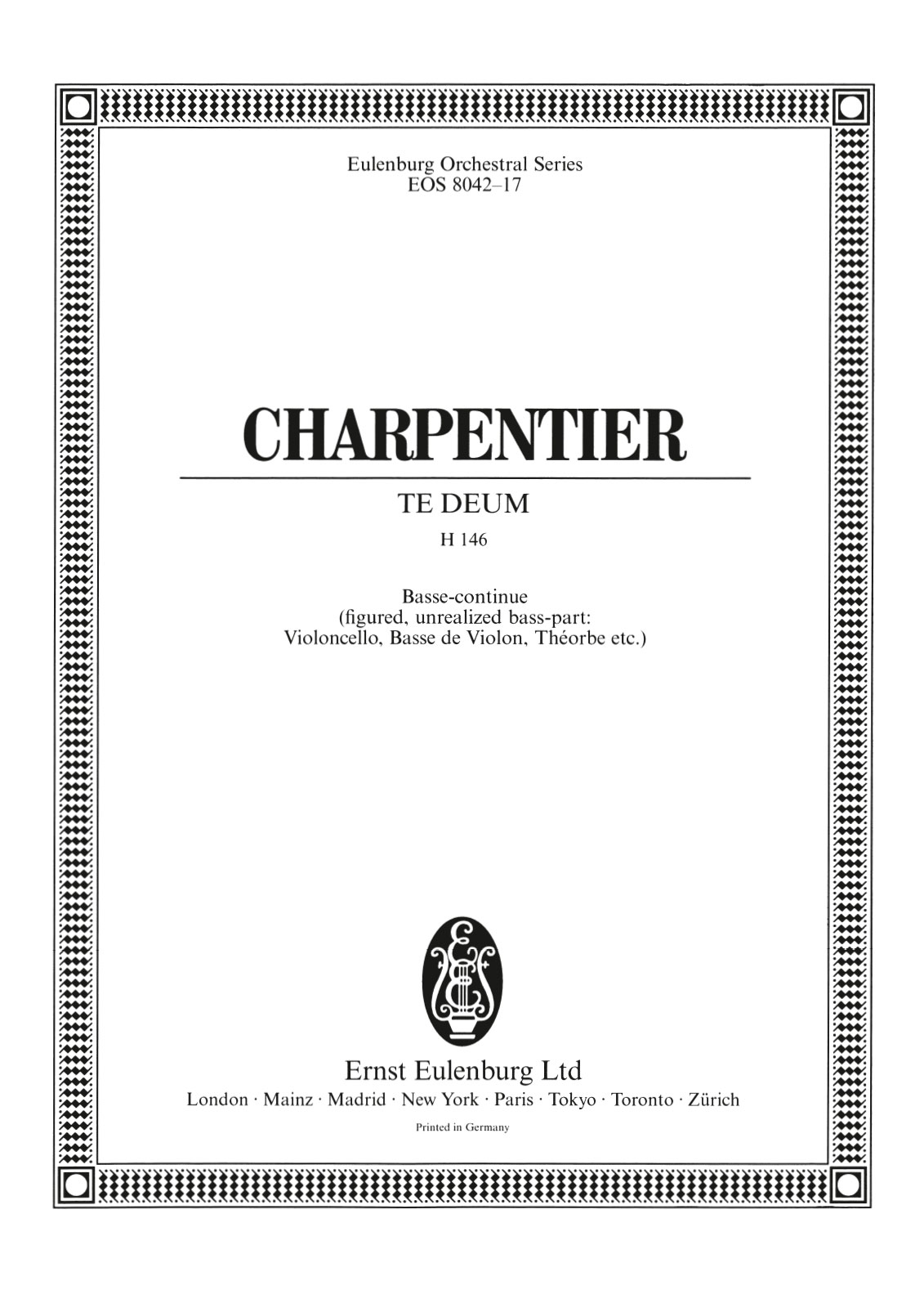 EOS 8042-11 - Te Deum H 146 - Cover