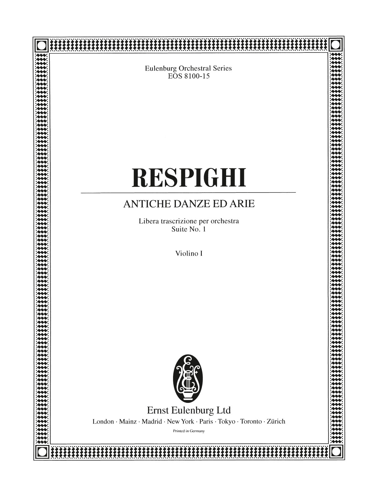 EOS 8100-15 - Antiche Danze ed Arie - Cover