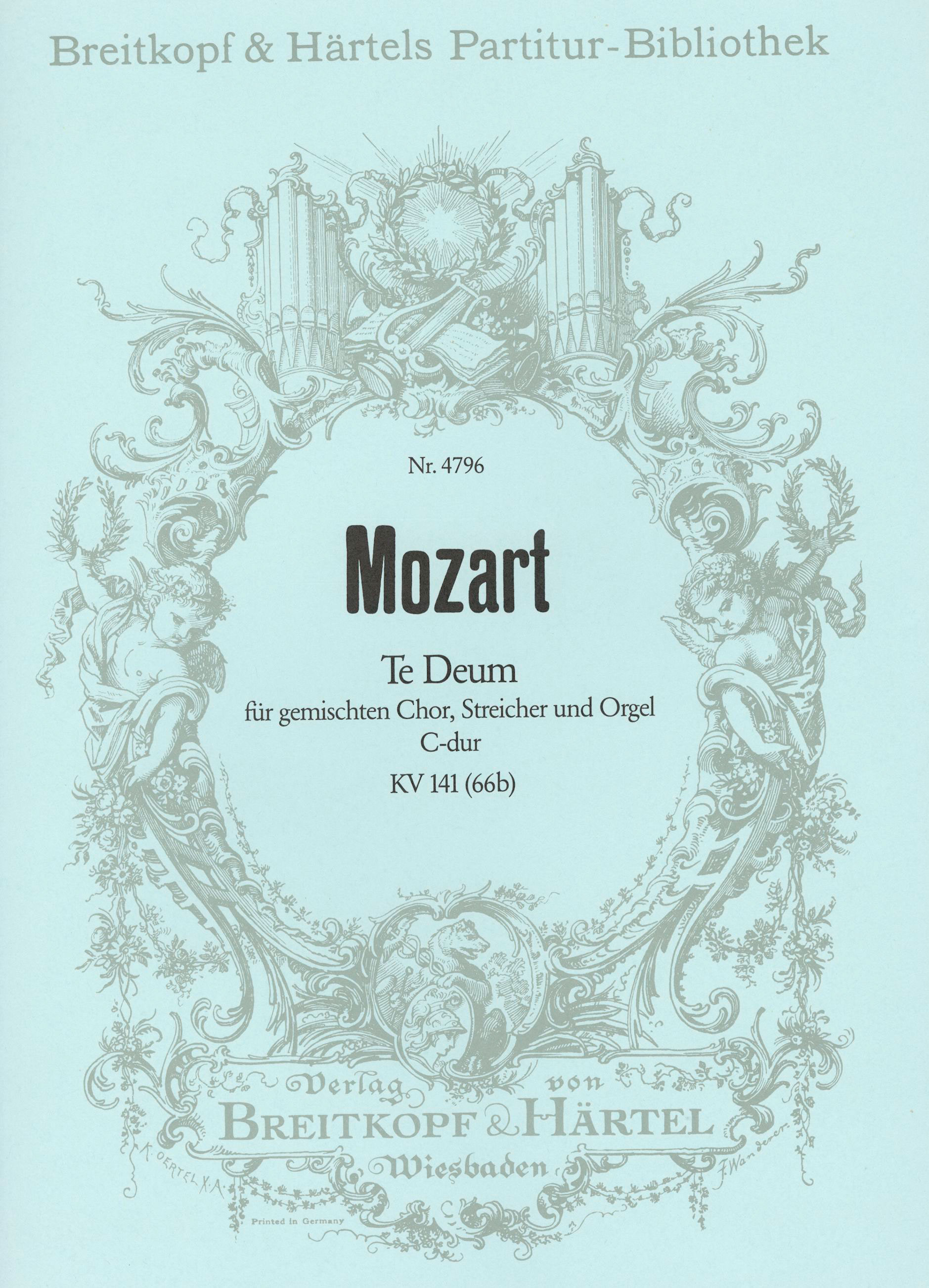 PB 4796 - Te Deum C-dur KV 141 (66b) - Cover