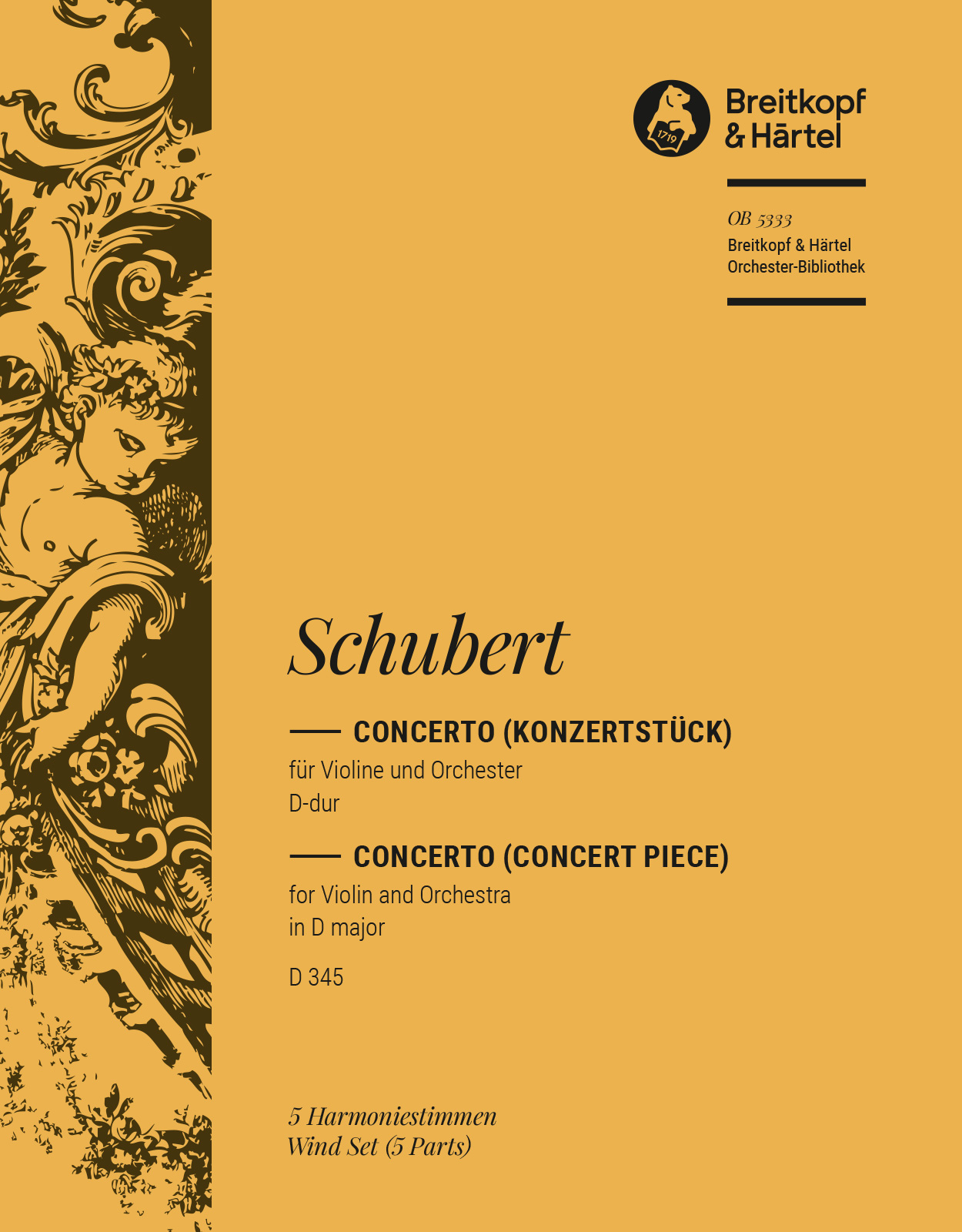 OB 5333-30 - Concerto D-dur D 345 - Cover
