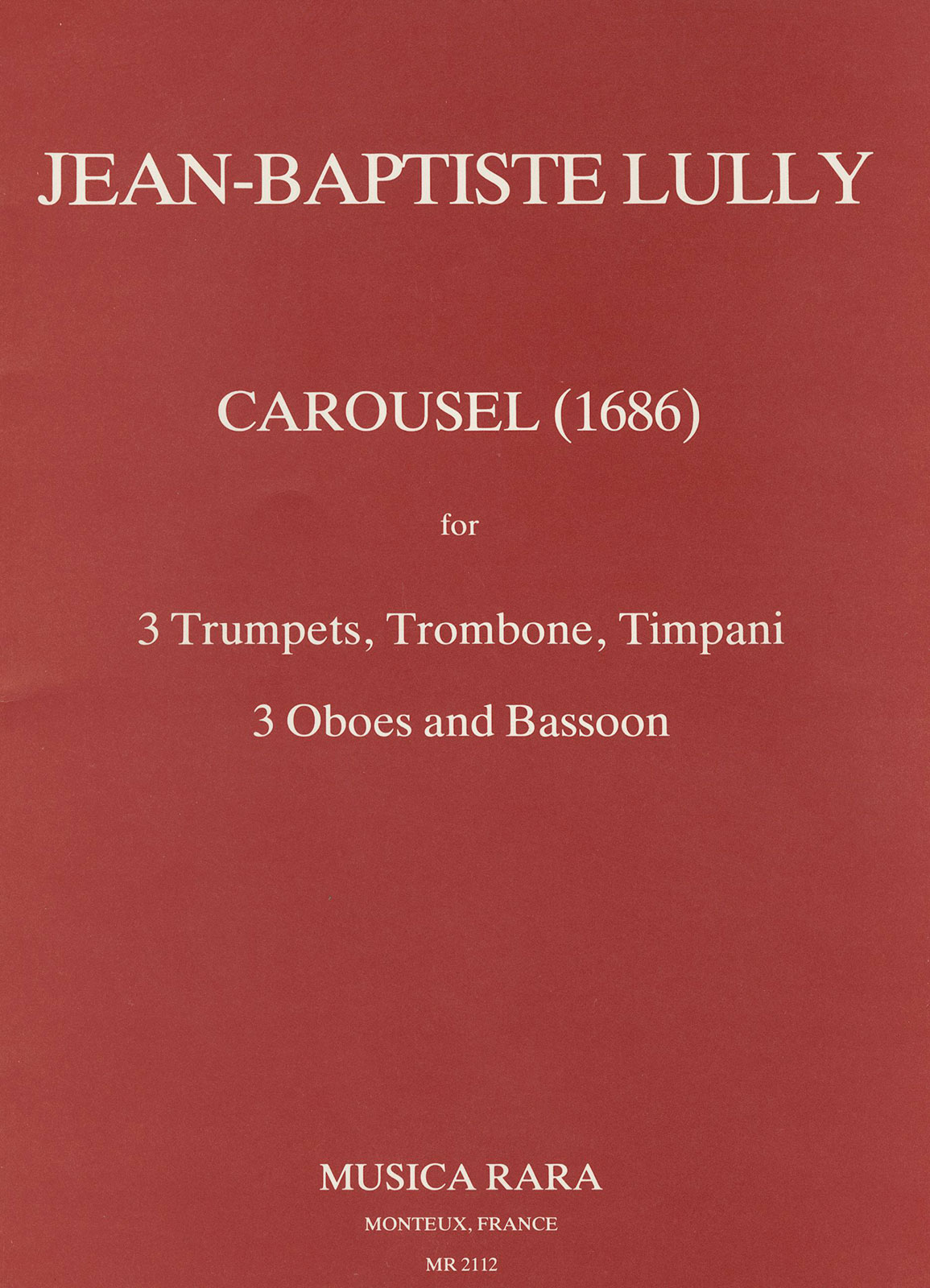 Jean-Baptiste Lully - Carousel (1686) - Cover