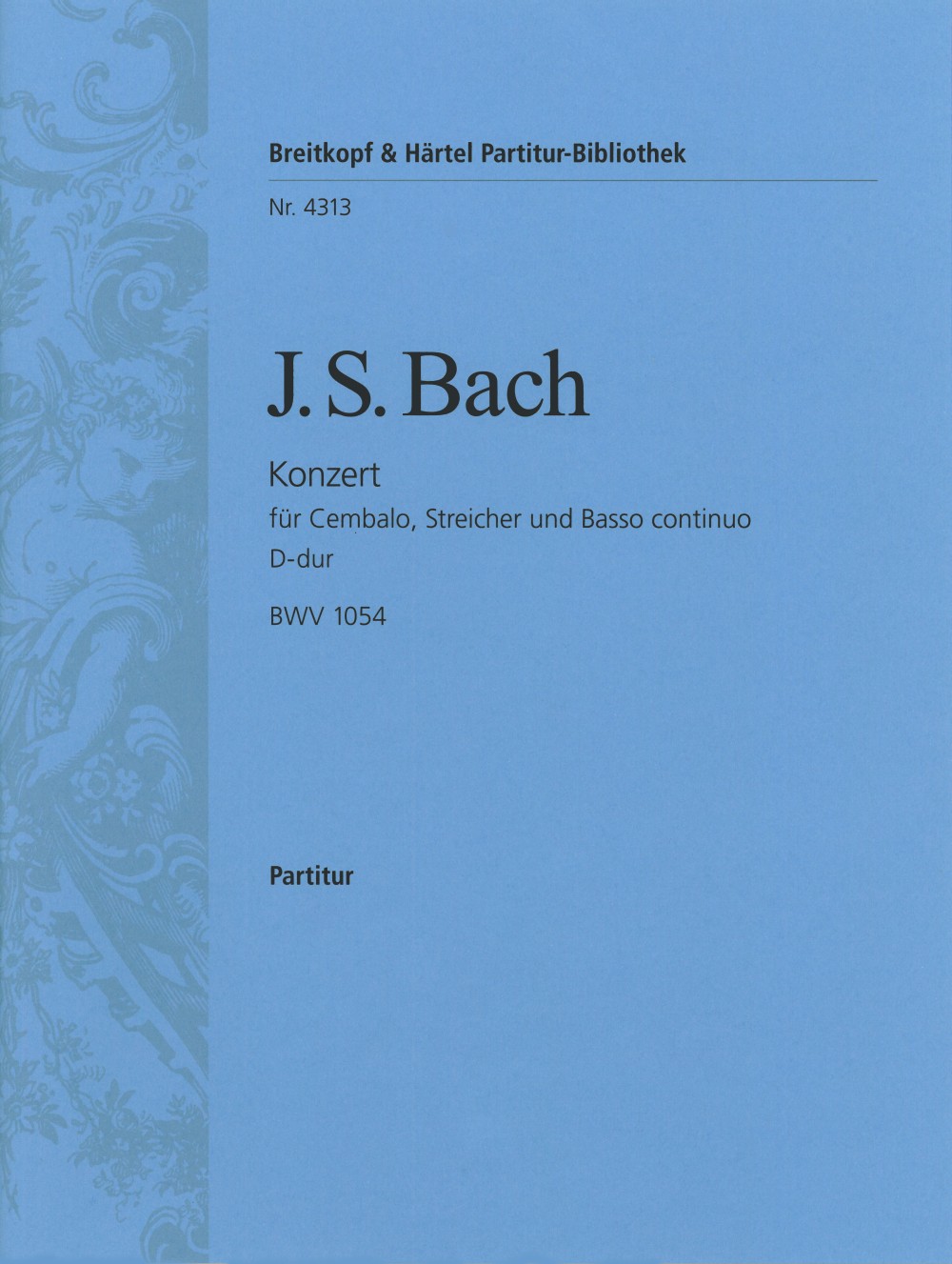 Johann Sebastian Bach - Harpsichord Concerto in D major BWV 1054 - Cover