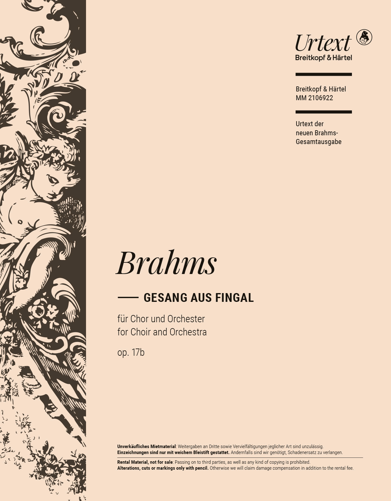 MM 2106922 - Gesang aus Fingal op. 17b - Cover
