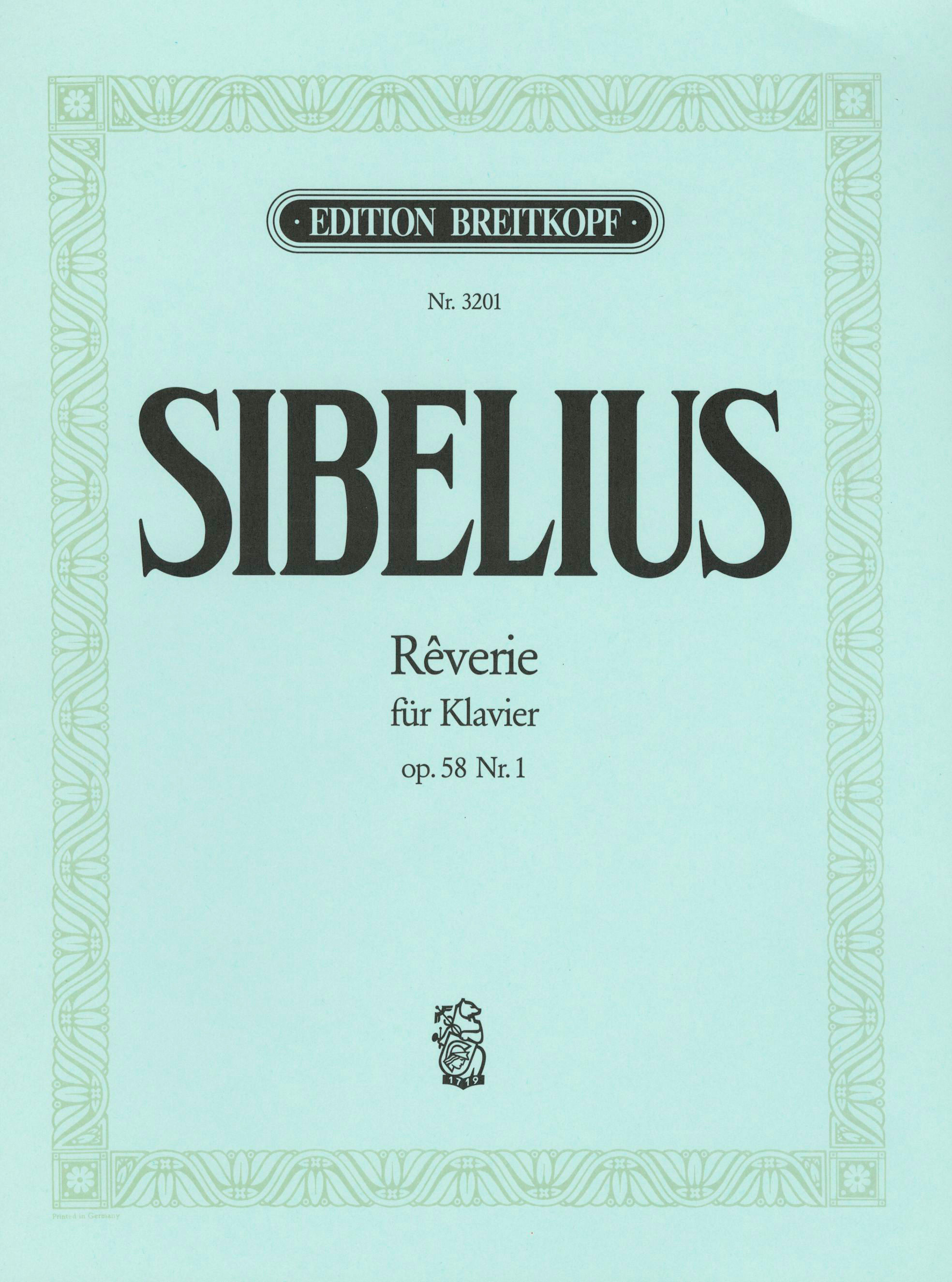 Jean Sibelius - 10 Klavierstücke op. 58 - Cover