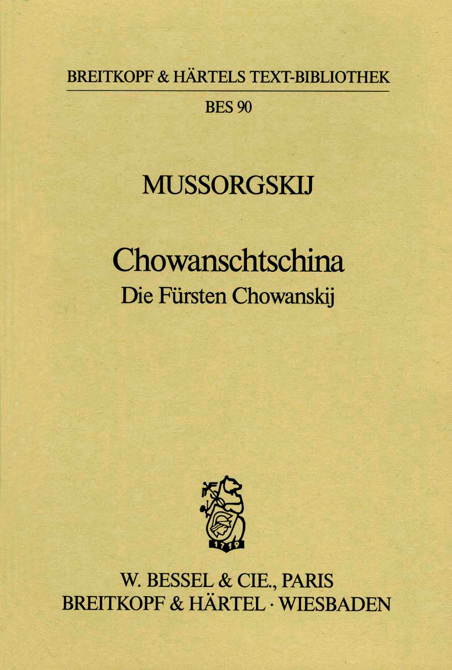 BES 3090 - Chowanschtschina / Die Fürsten Chowanskij - Cover