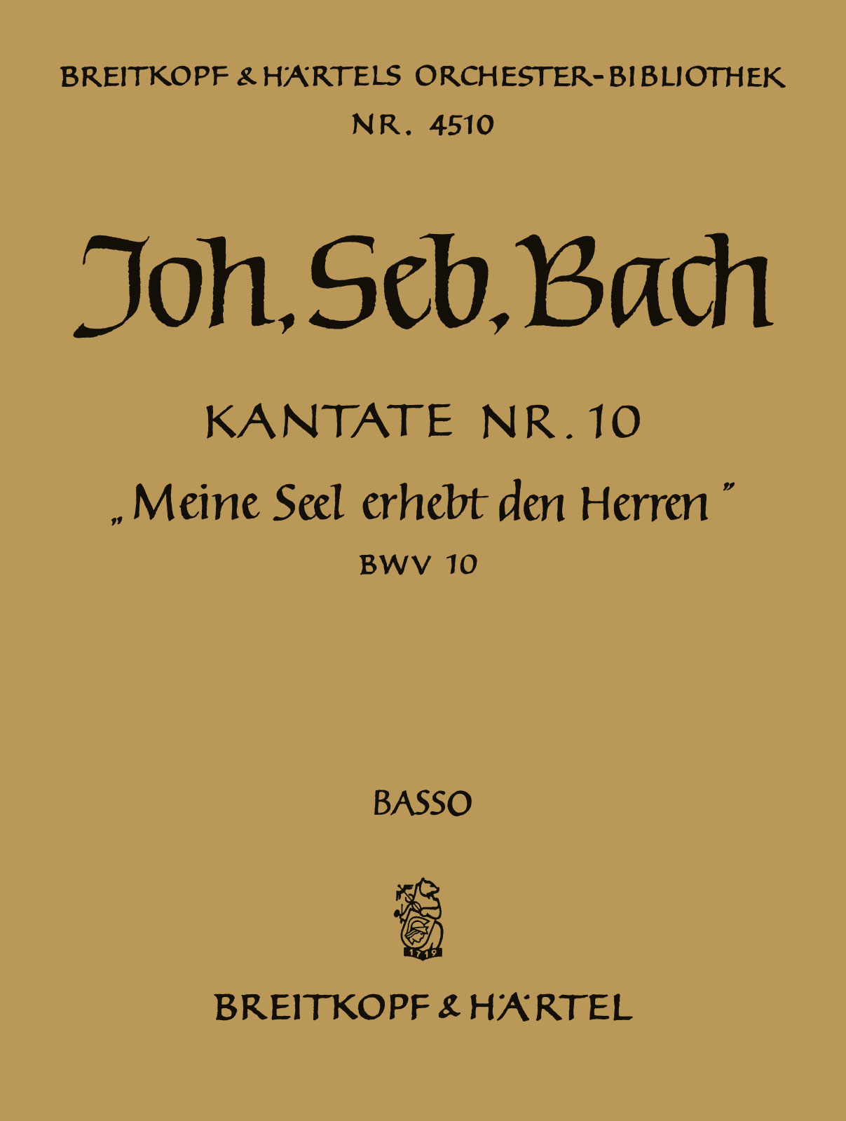 OB 4510-26 - Cantata BWV 10 “My soul doth magnify the Lord” - Cover