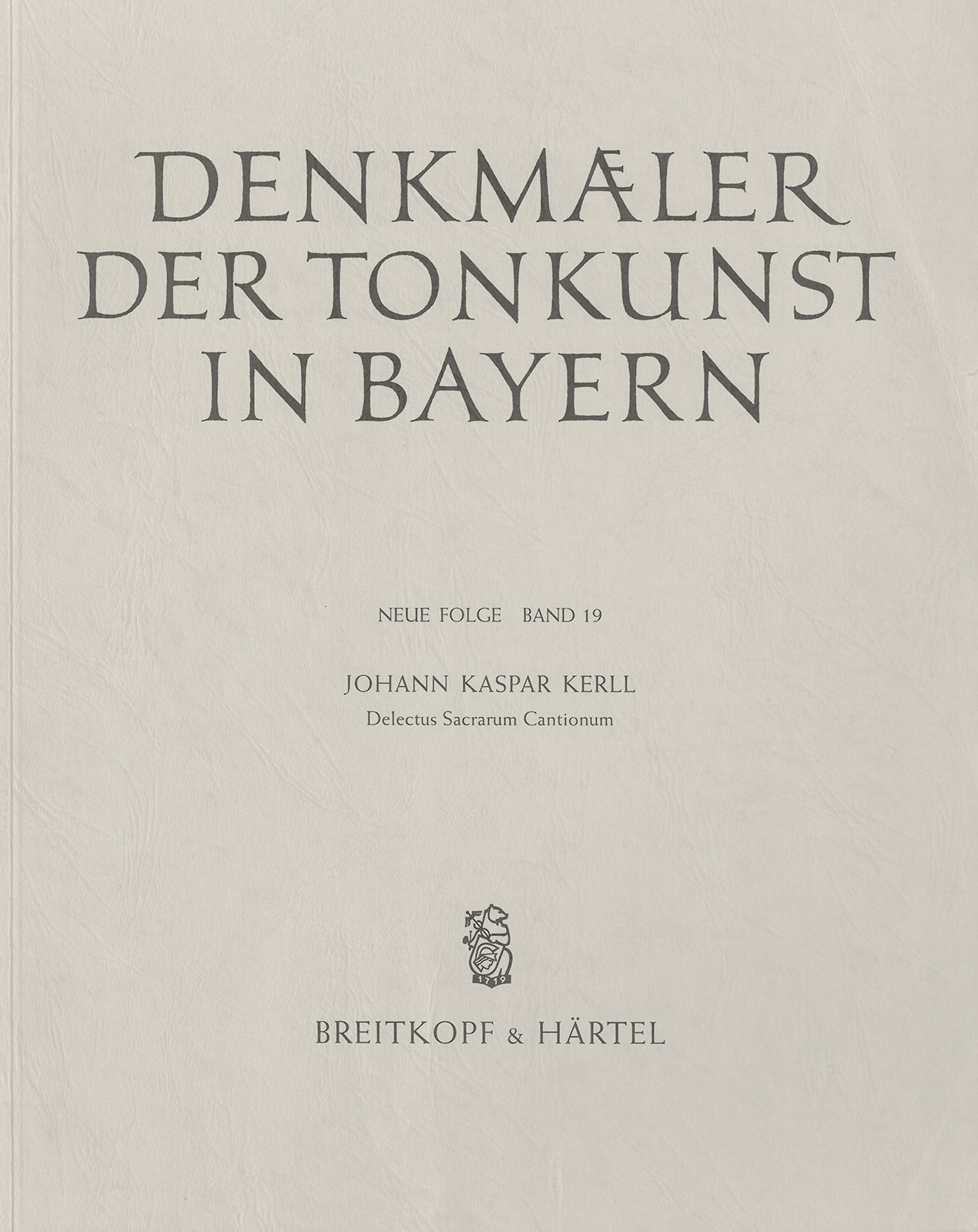 SON 249 - Gesellschaft für Bayerische Musikgeschichte - Denkmäler der Tonkunst in Bayern (Neue Folge) - Cover