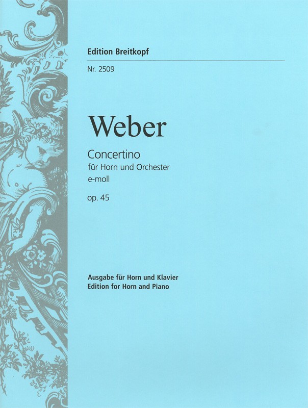 Carl Maria von Weber - Concertino e-moll op. 45 - Cover