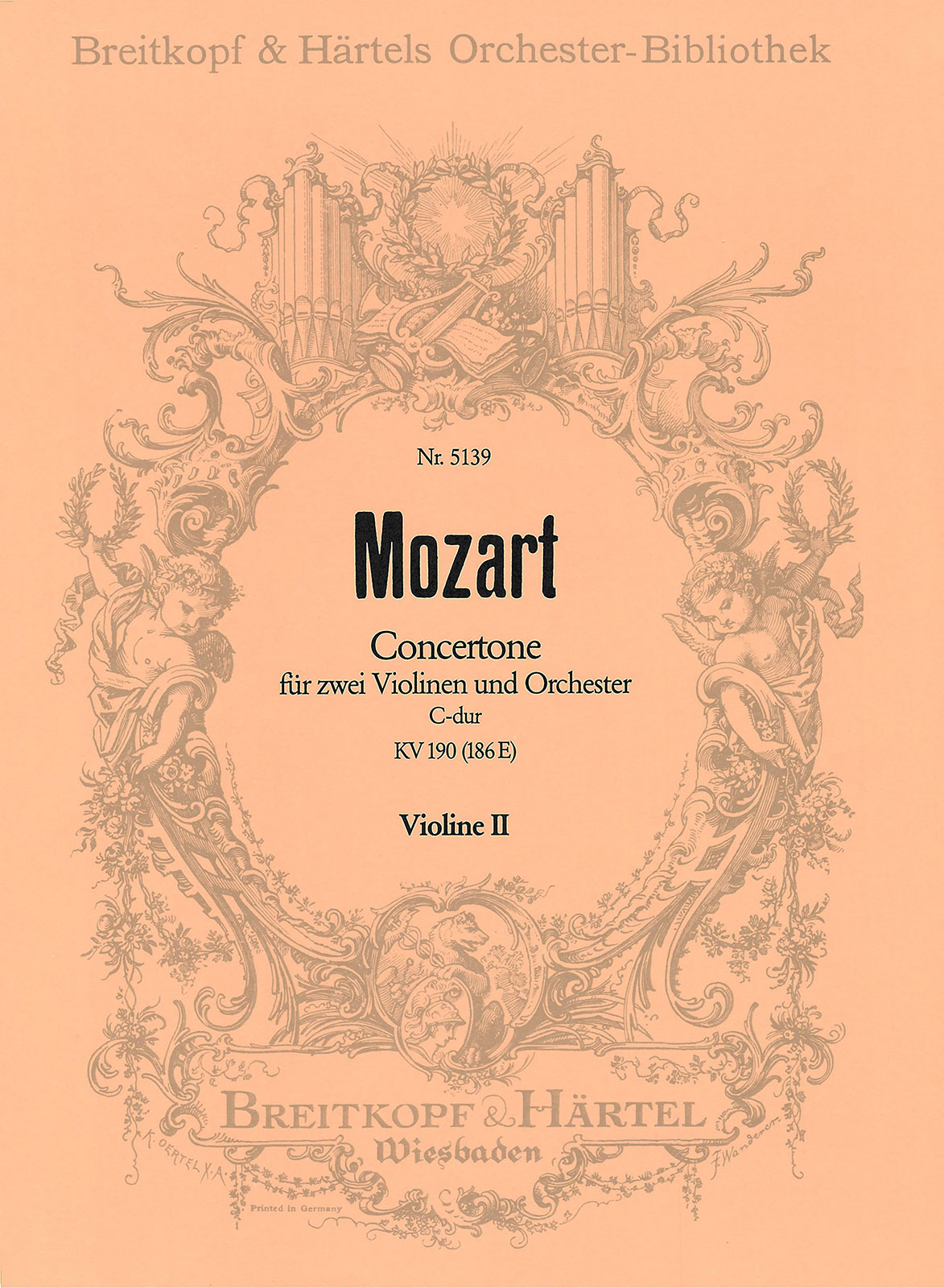 OB 5139-16 - Concertone in C major K. 190 (186E) - Cover