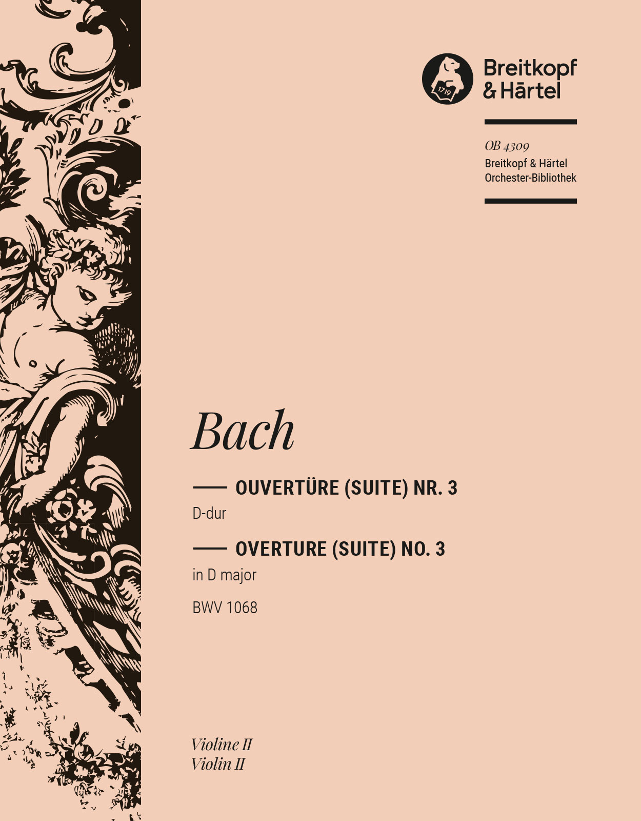 OB 4309-16 - Overture (Suite) No. 3 in D major BWV 1068 - Cover