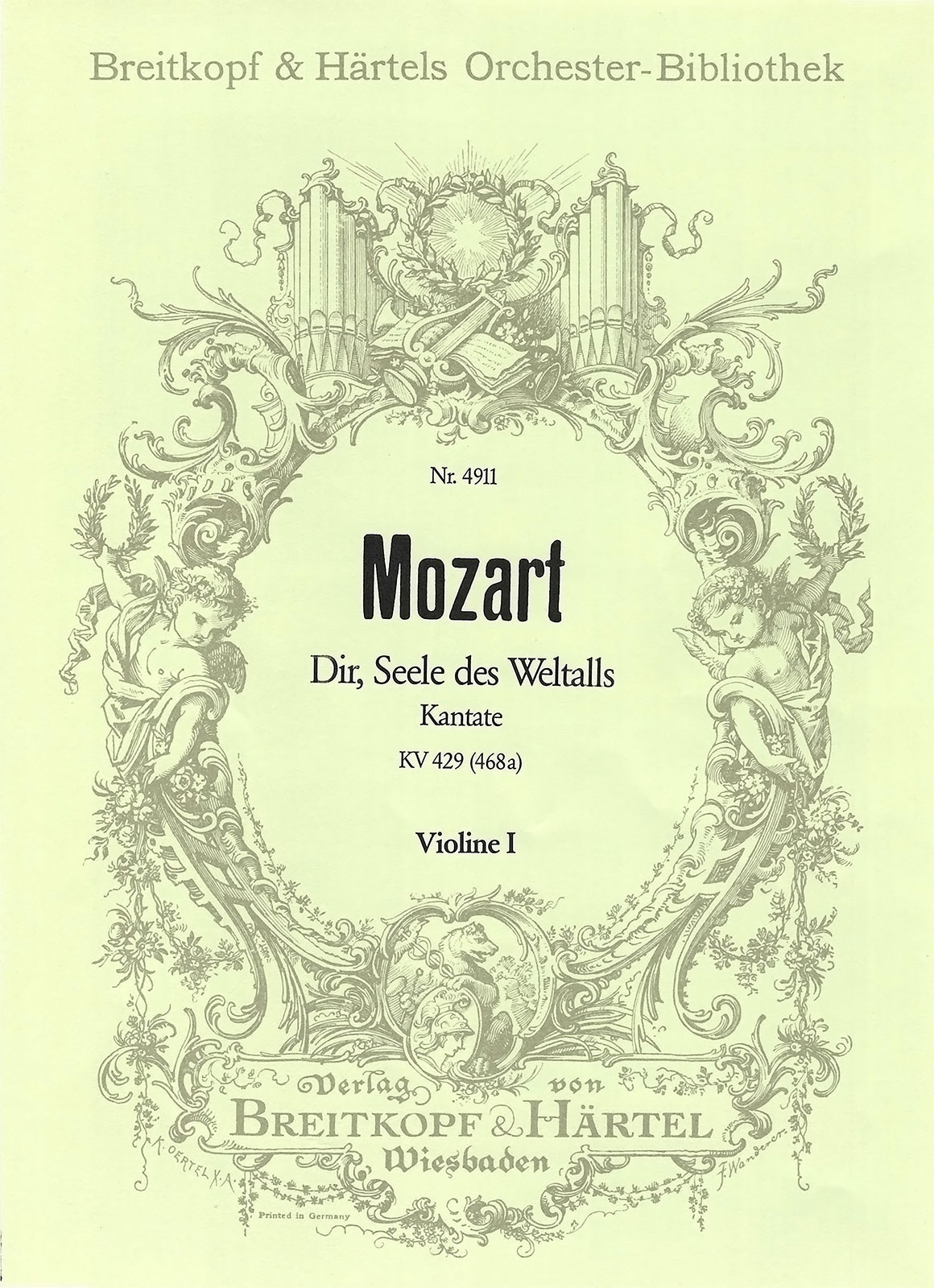 OB 4911-15 - Dir, Seele des Weltalls KV 429 (468a) - Cover