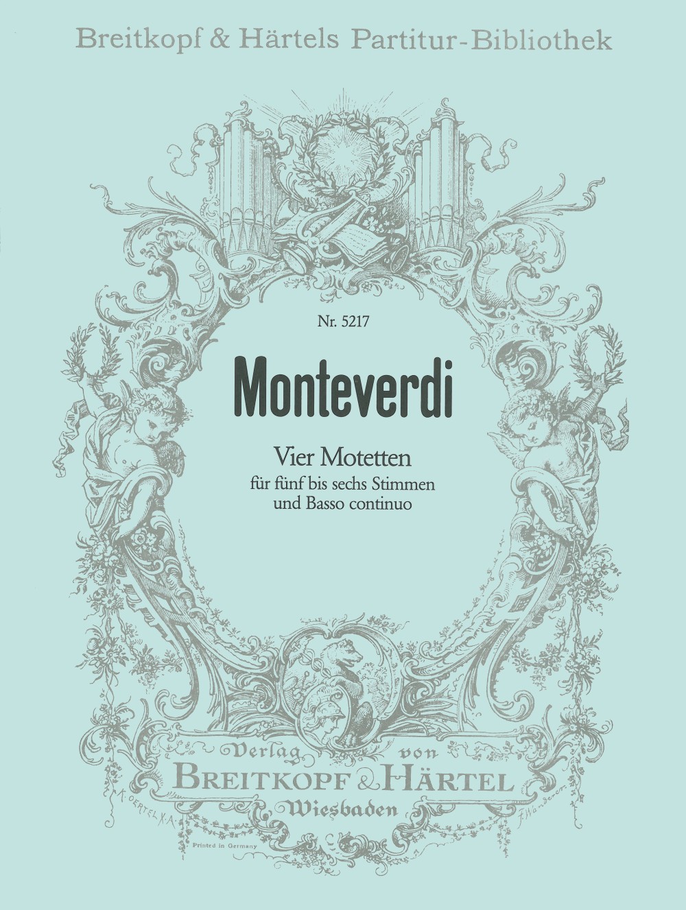 Claudio Monteverdi - 4 Motetten - Cover