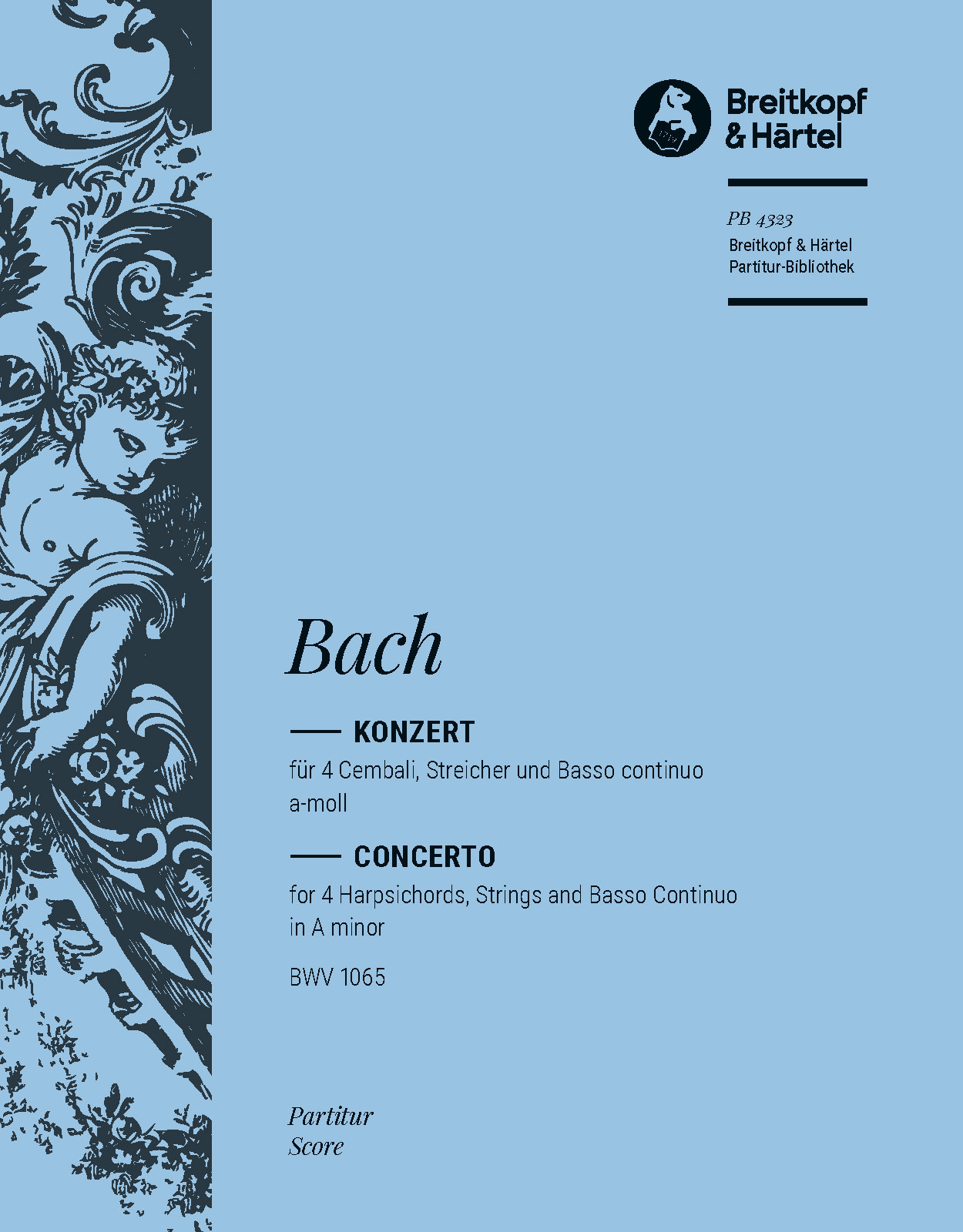 PB 4323D - Cembalokonzert a-moll BWV 1065 - Cover