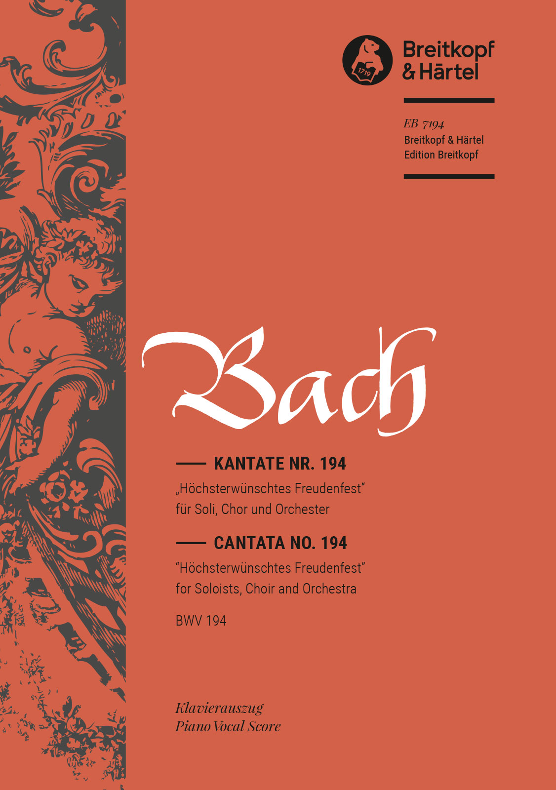 EB 7194D - Cantata BWV 194 “Hoechsterwuenschtes Freudenfest” - Cover