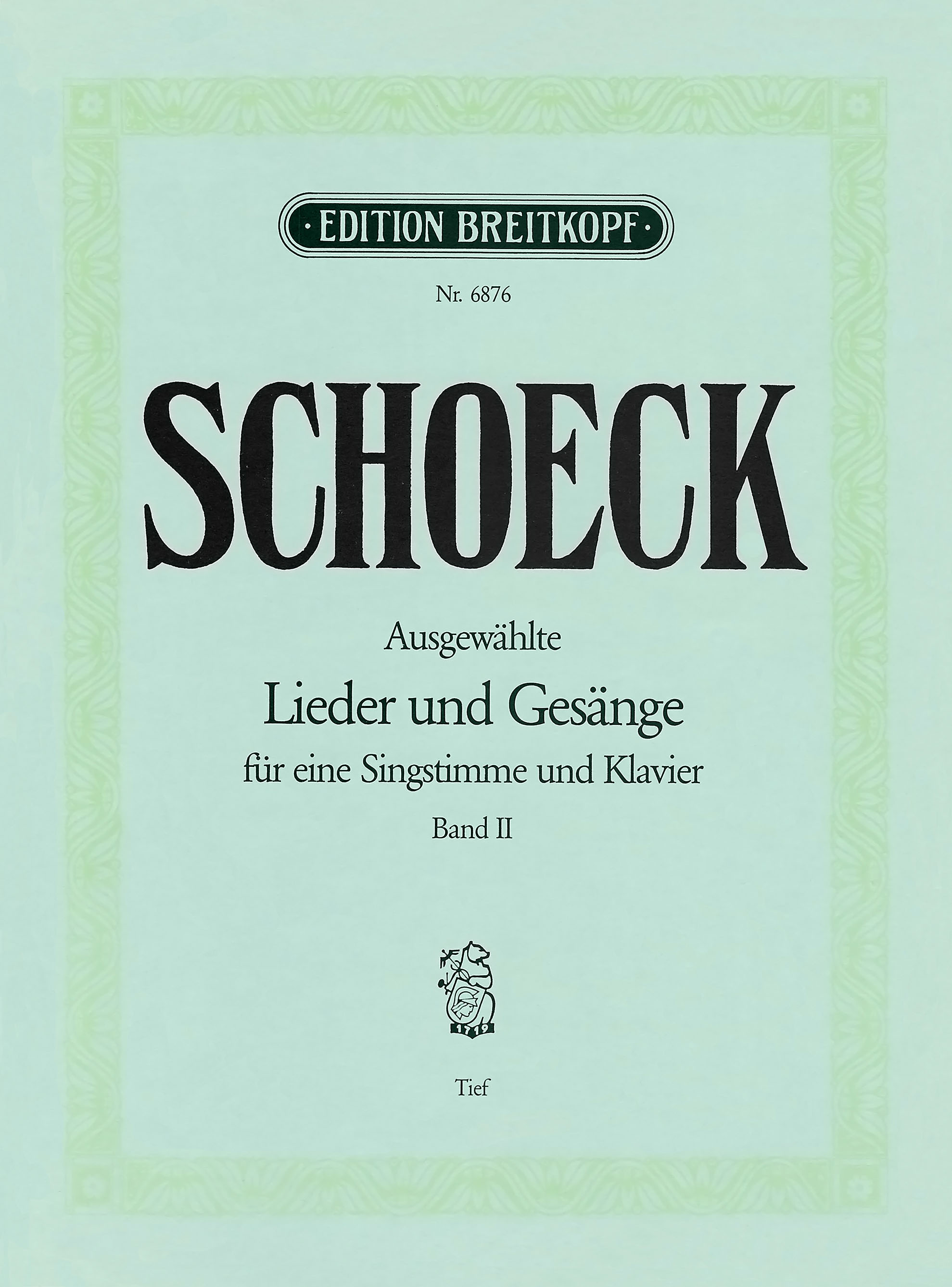 EB 6876 - Selected Lieder and Songs - Cover