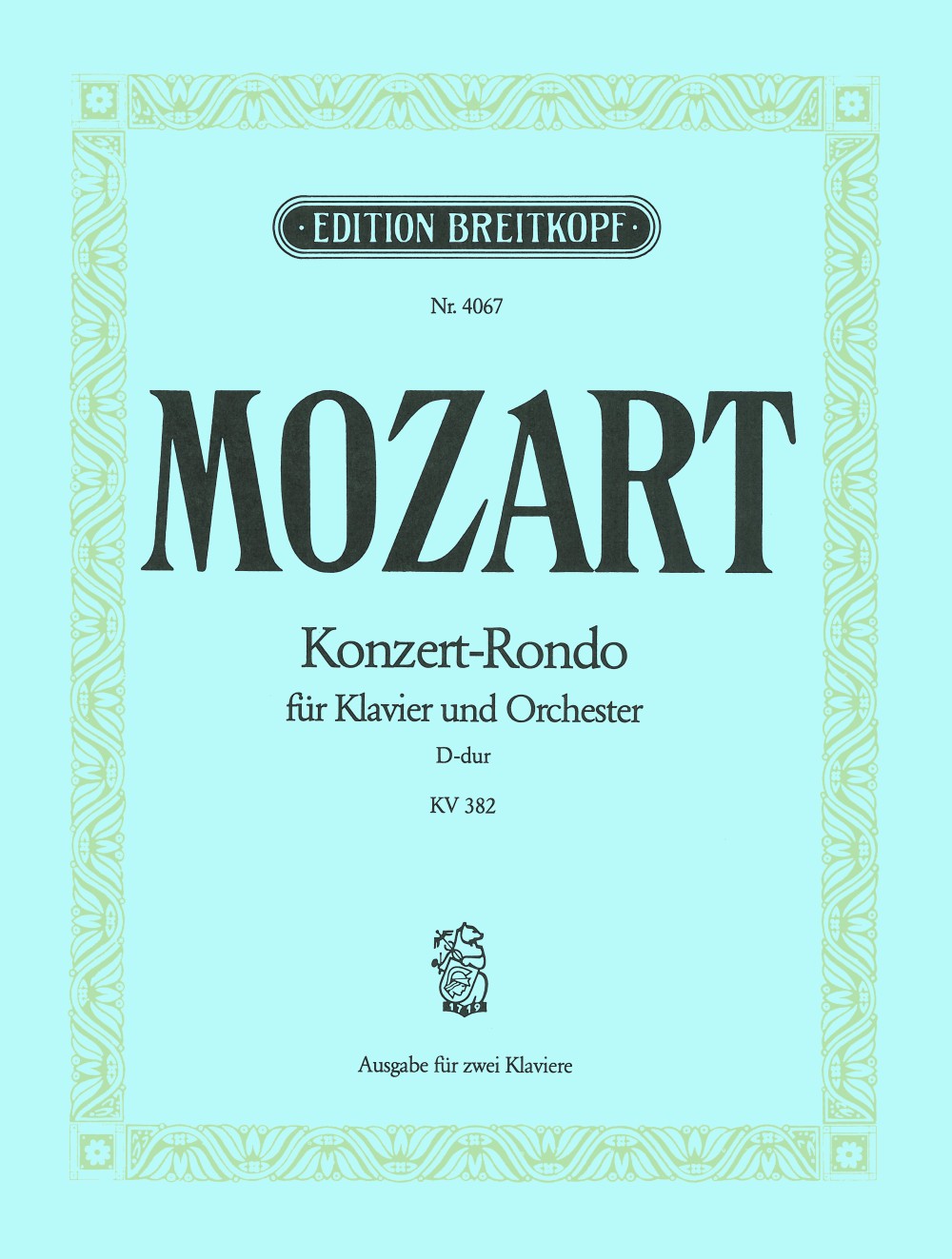 Wolfgang Amadeus Mozart - Concert Rondo in D major K. 382 - Cover