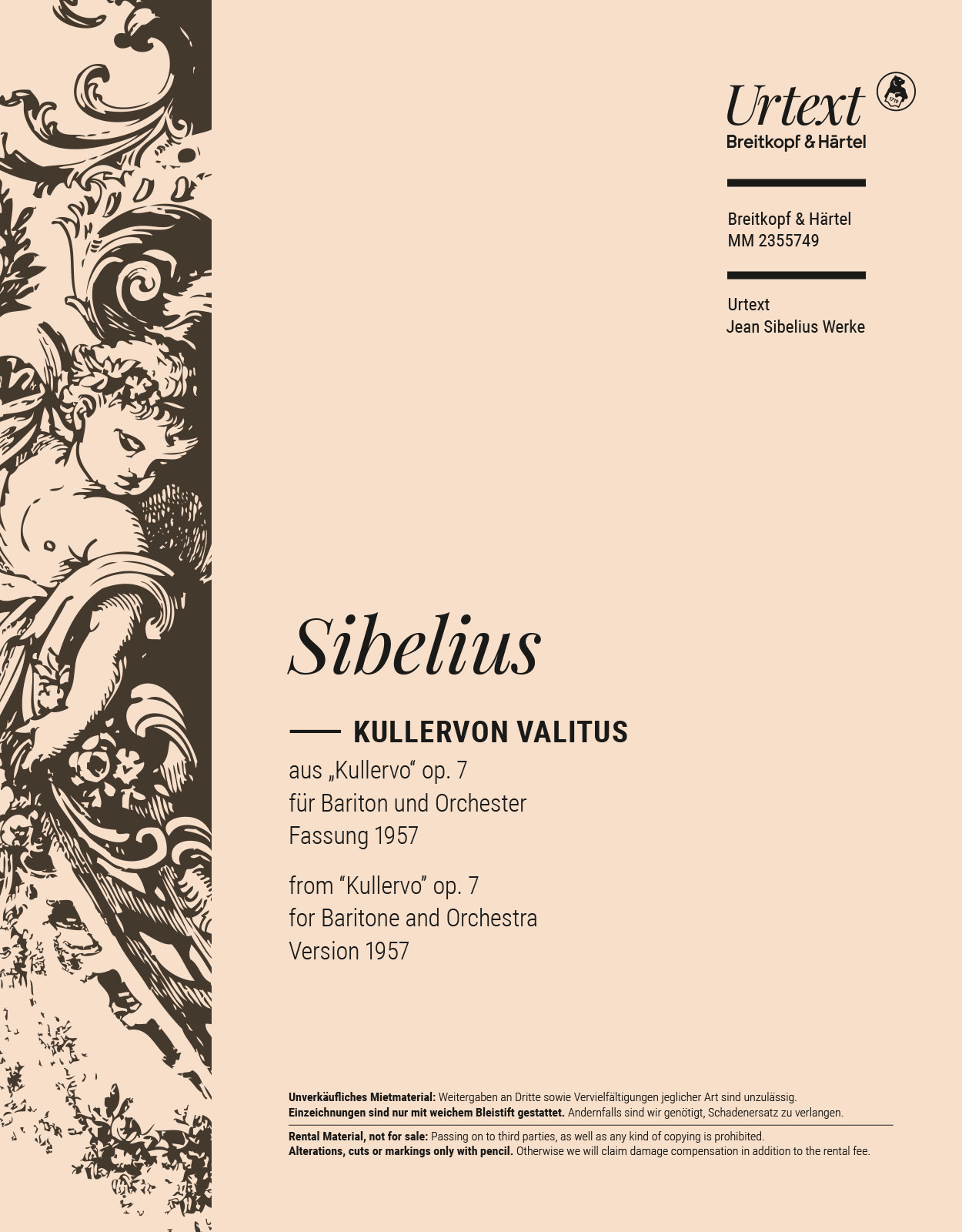Jean Sibelius - Kullervon valitus - Cover