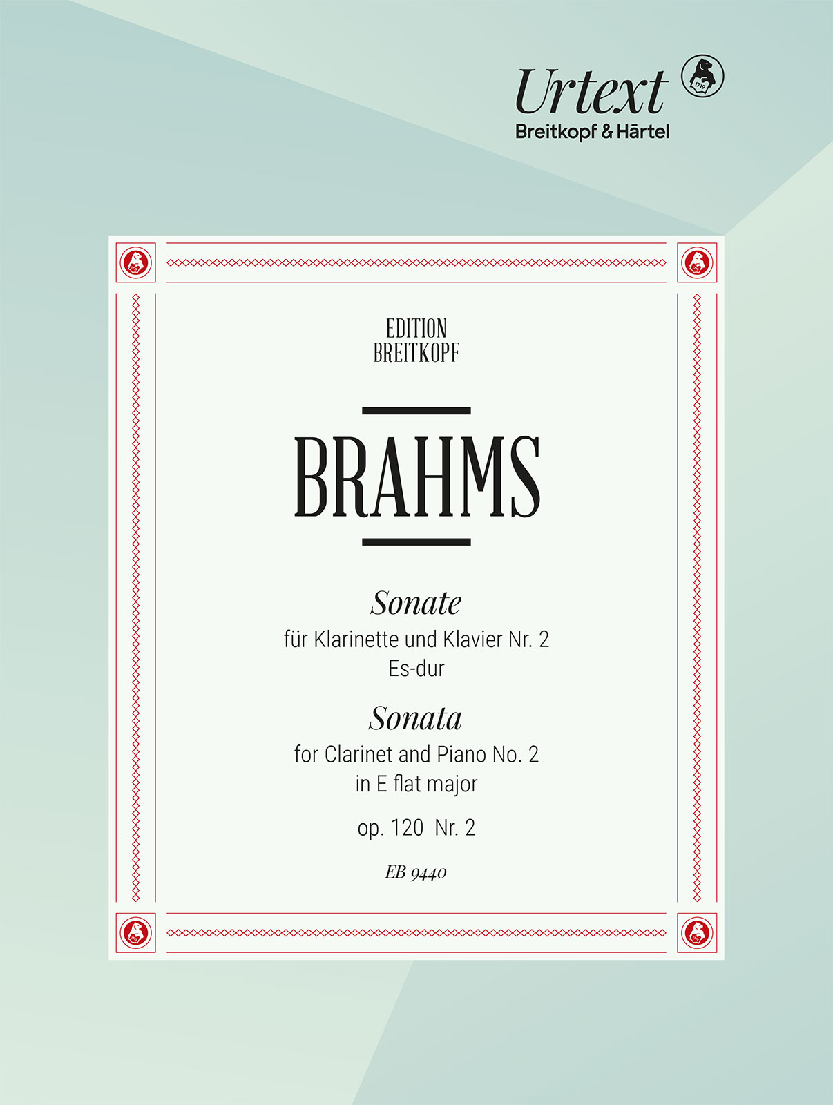 Johannes Brahms - Sonate Nr. 2 Es-dur op. 120/2 - Cover