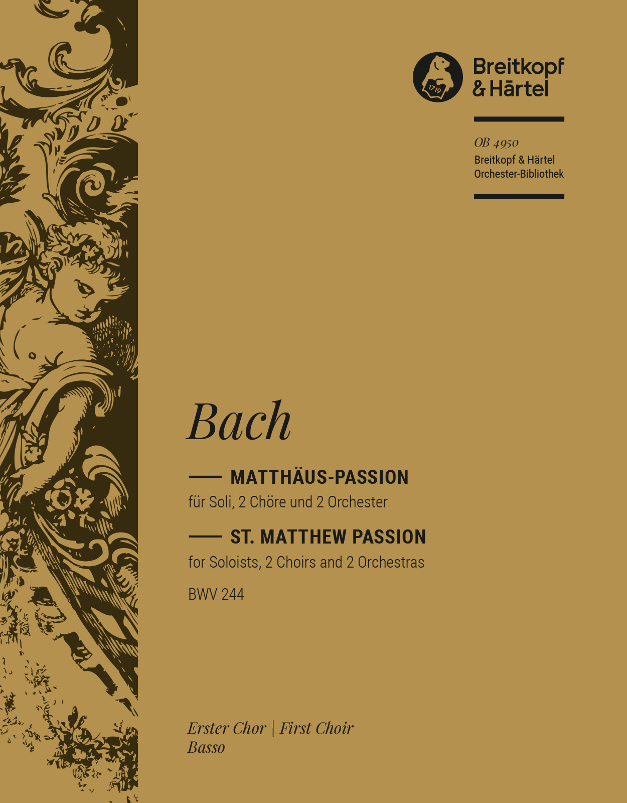 OB 4950-26 - Matthäus-Passion BWV 244 - Cover