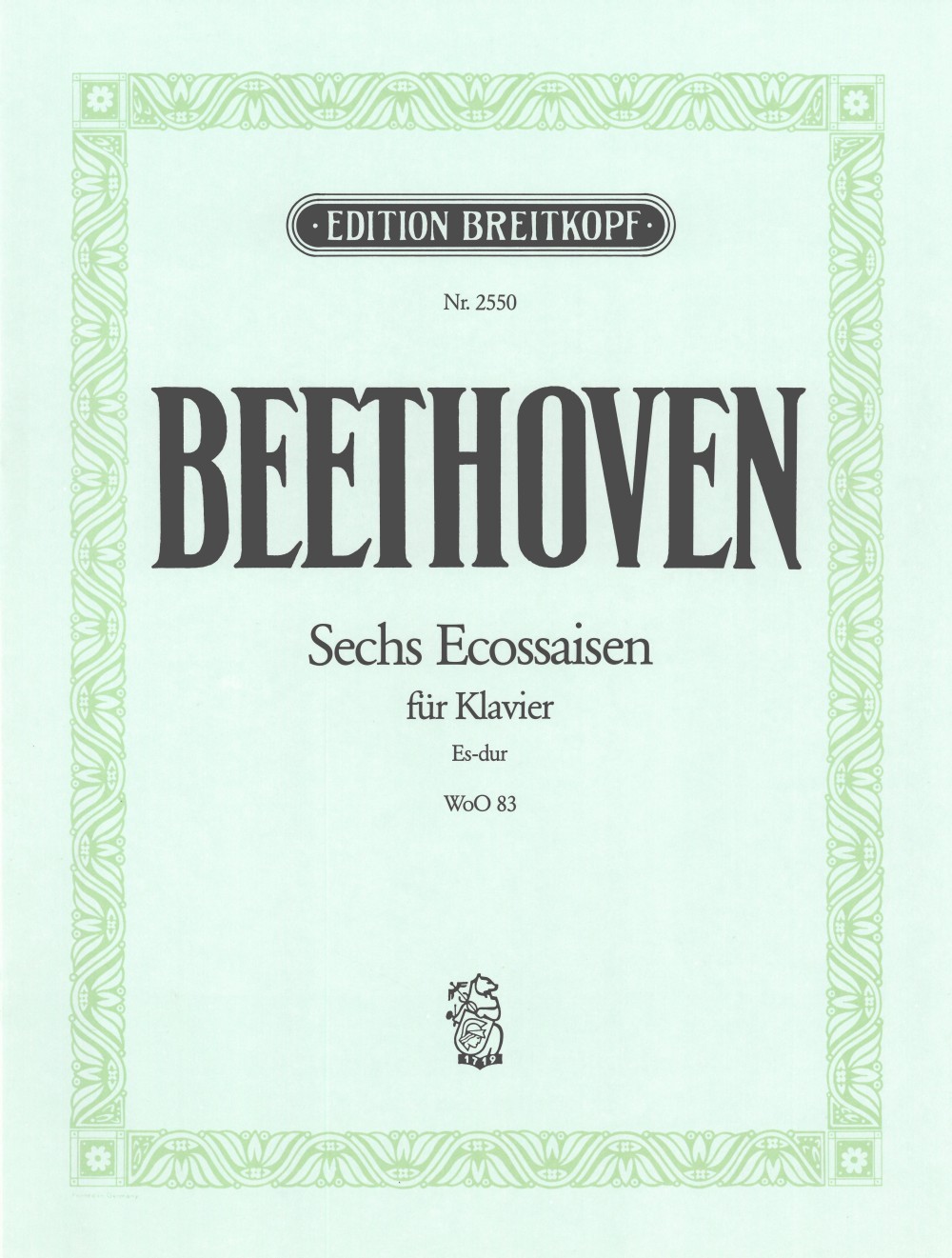 Ludwig van Beethoven - 6 Ecossaises WoO 83 - Cover