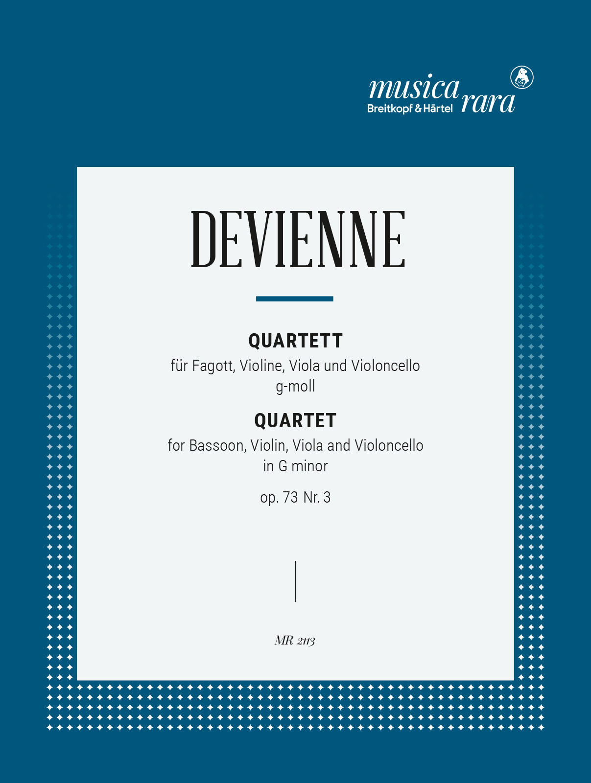MR 2113D - 3 Quartets Op. 73 - Cover