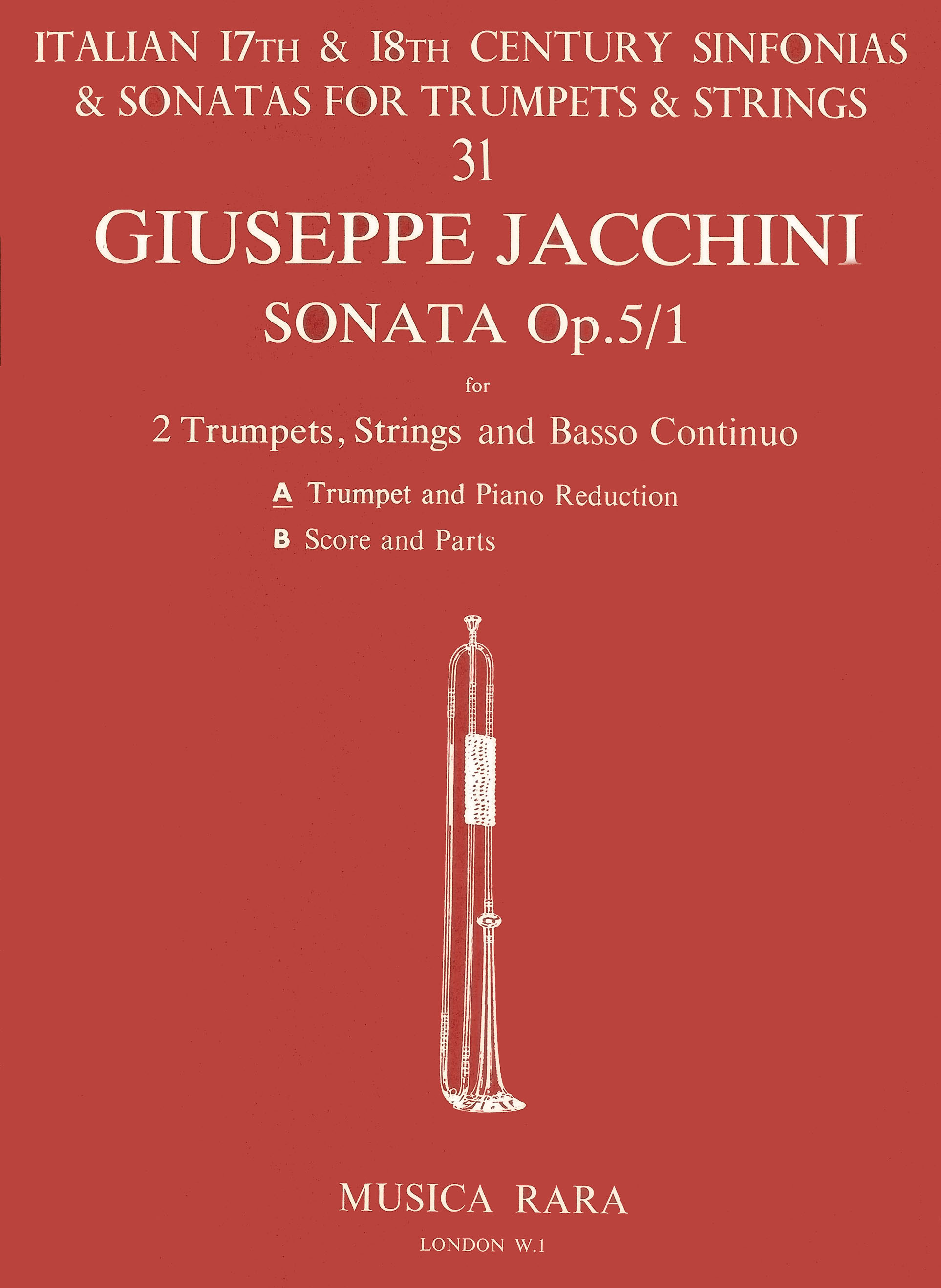Giuseppe Jacchini - Trattenimenti per camera op. 5 - Cover