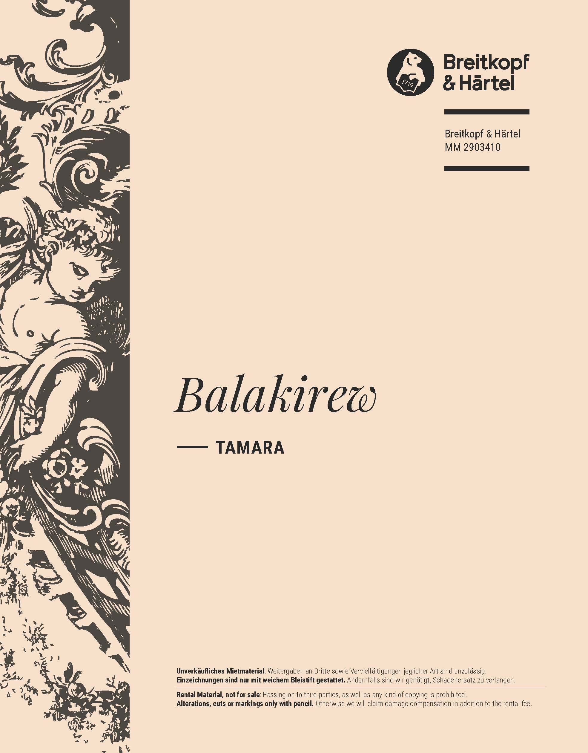 Milij Balakirew - Tamara - Cover