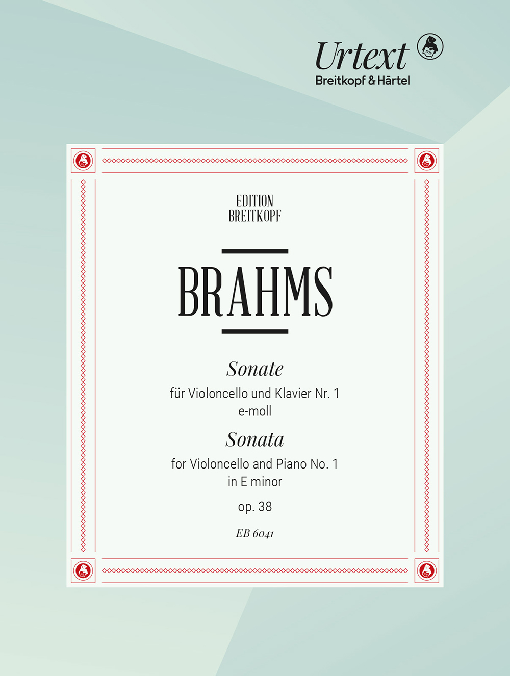 Johannes Brahms - Sonate Nr. 1 e-moll op. 38 - Cover