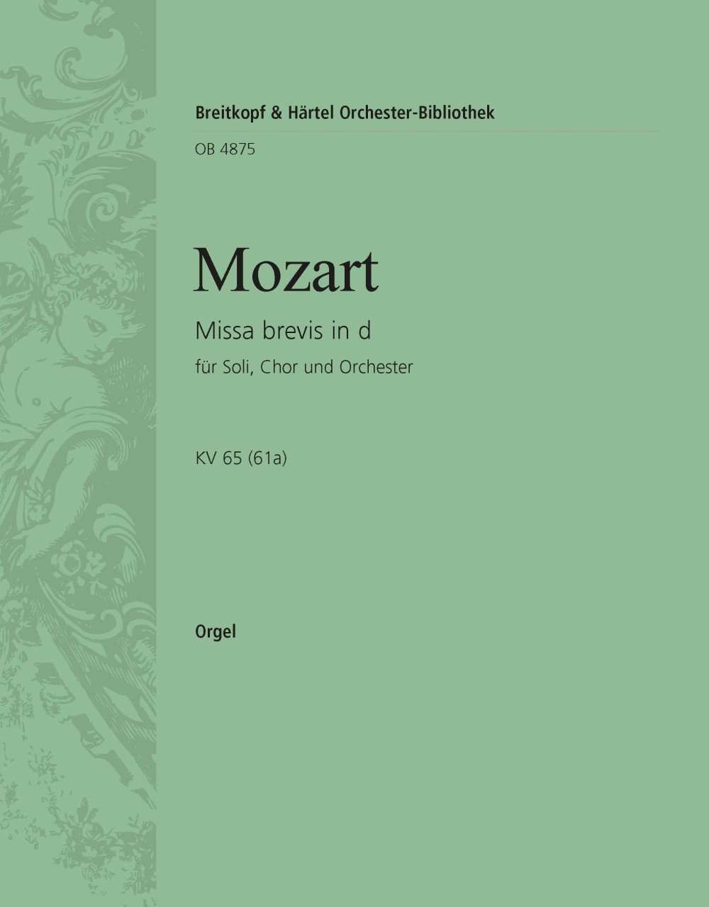 OB 4875-11 - Missa brevis in d K. 65 (61a) - Cover