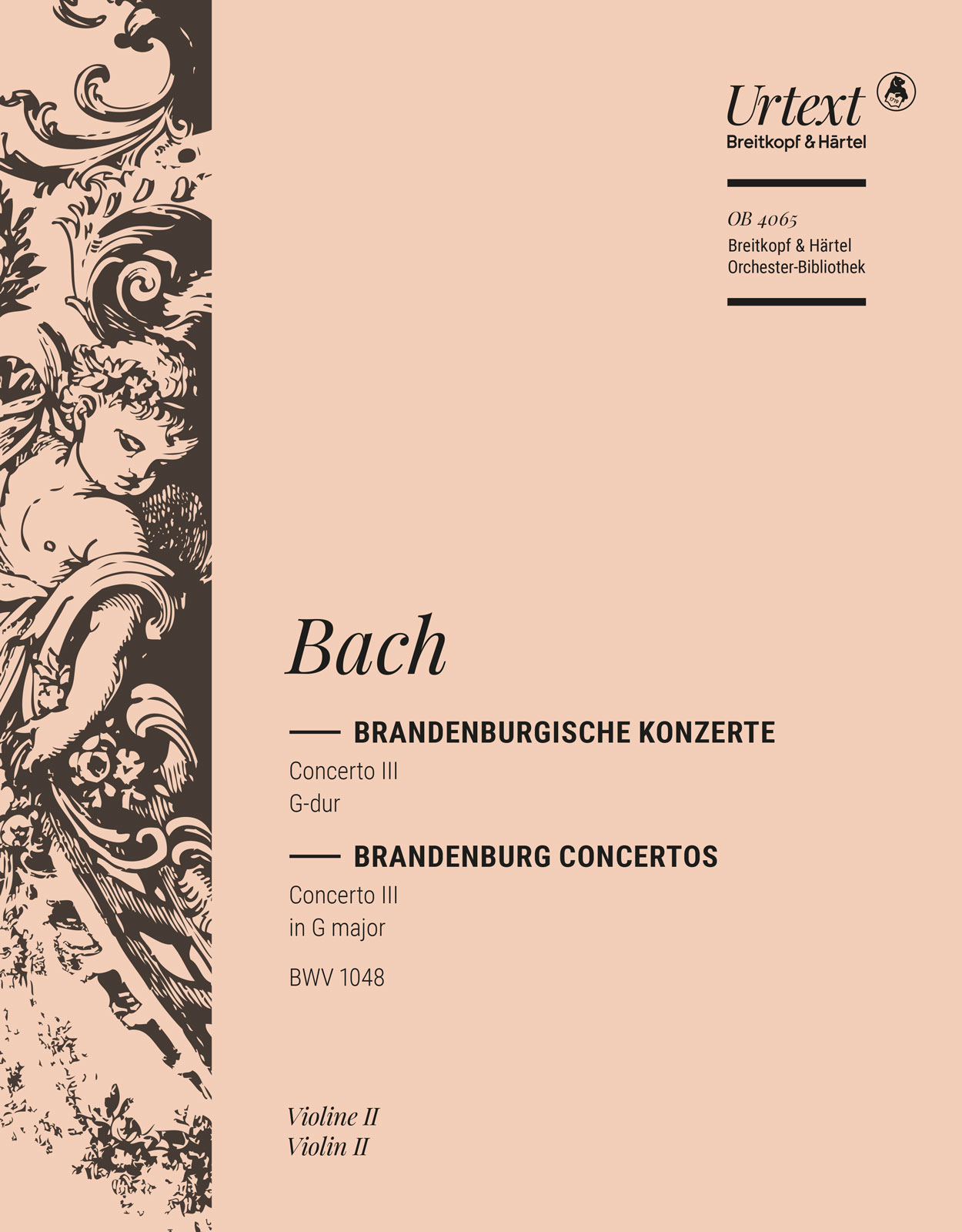 OB 4065-16 - Brandenburg Concerto No. 3 in G major BWV 1048 - Cover