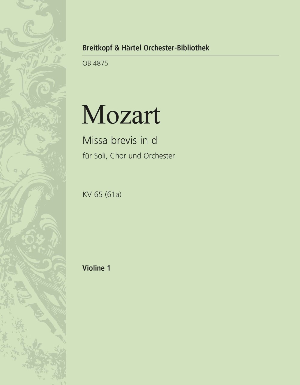 OB 4875-15 - Missa brevis in d K. 65 (61a) - Cover