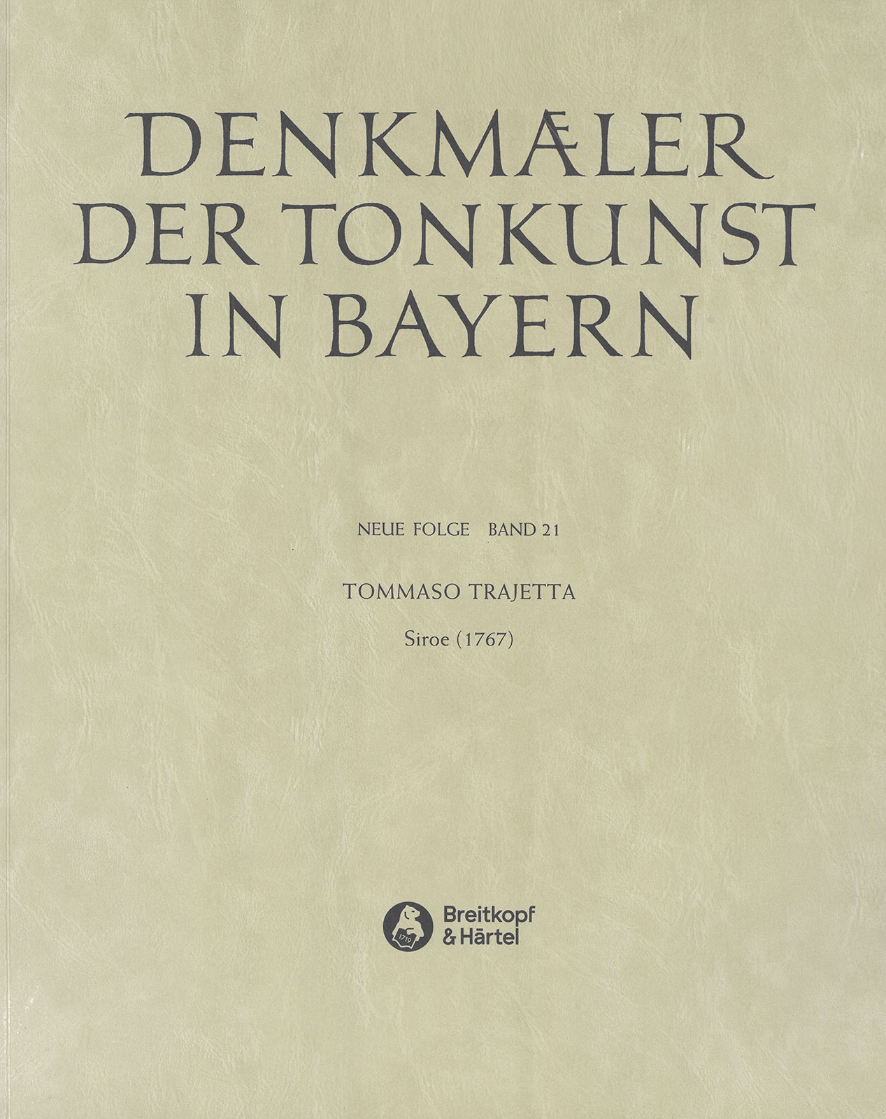 SON 251 - Gesellschaft für Bayerische Musikgeschichte - Denkmäler der Tonkunst in Bayern (Neue Folge) - Cover