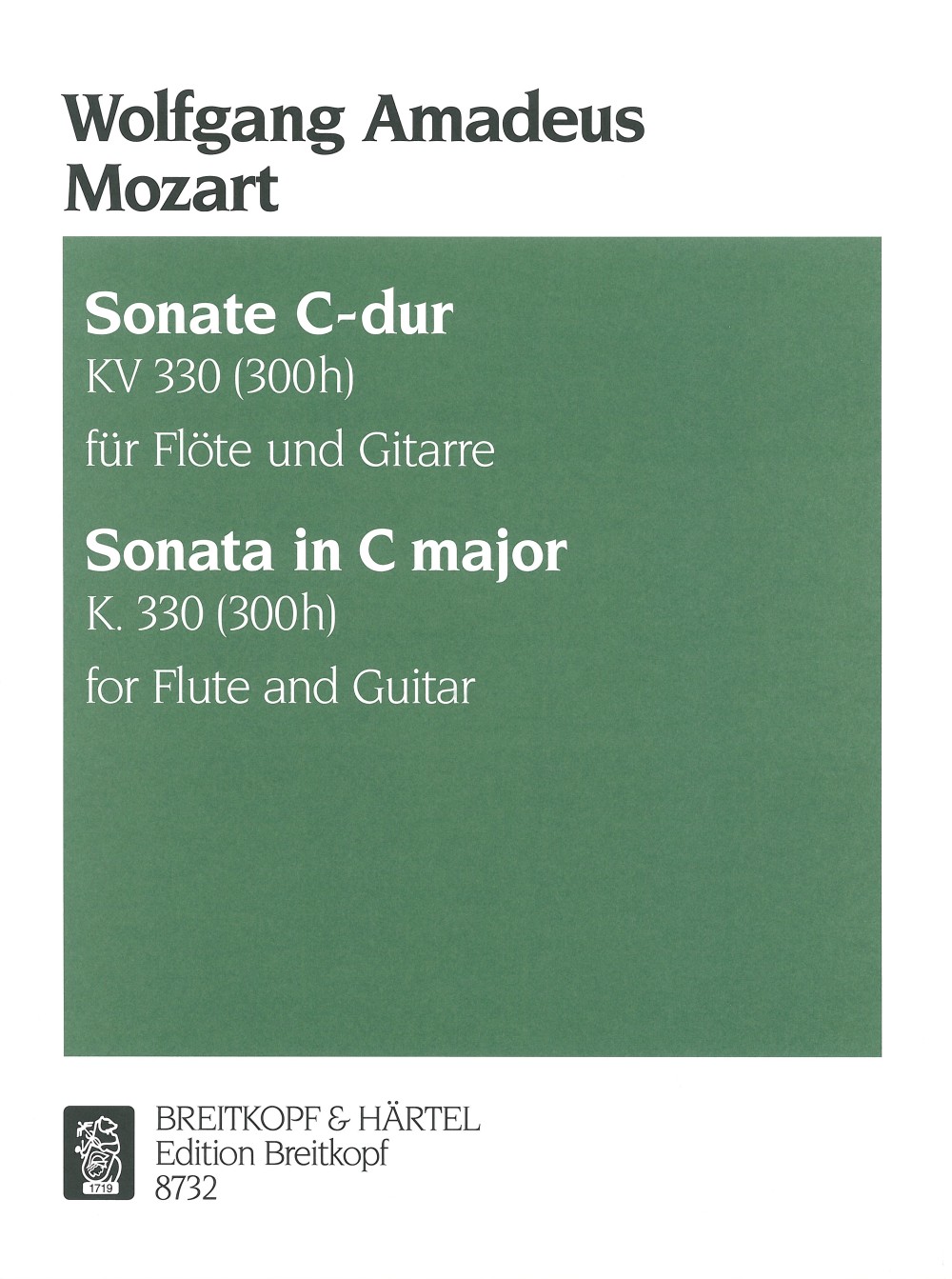 Wolfgang Amadeus Mozart - Sonate C-dur KV 330 - Cover