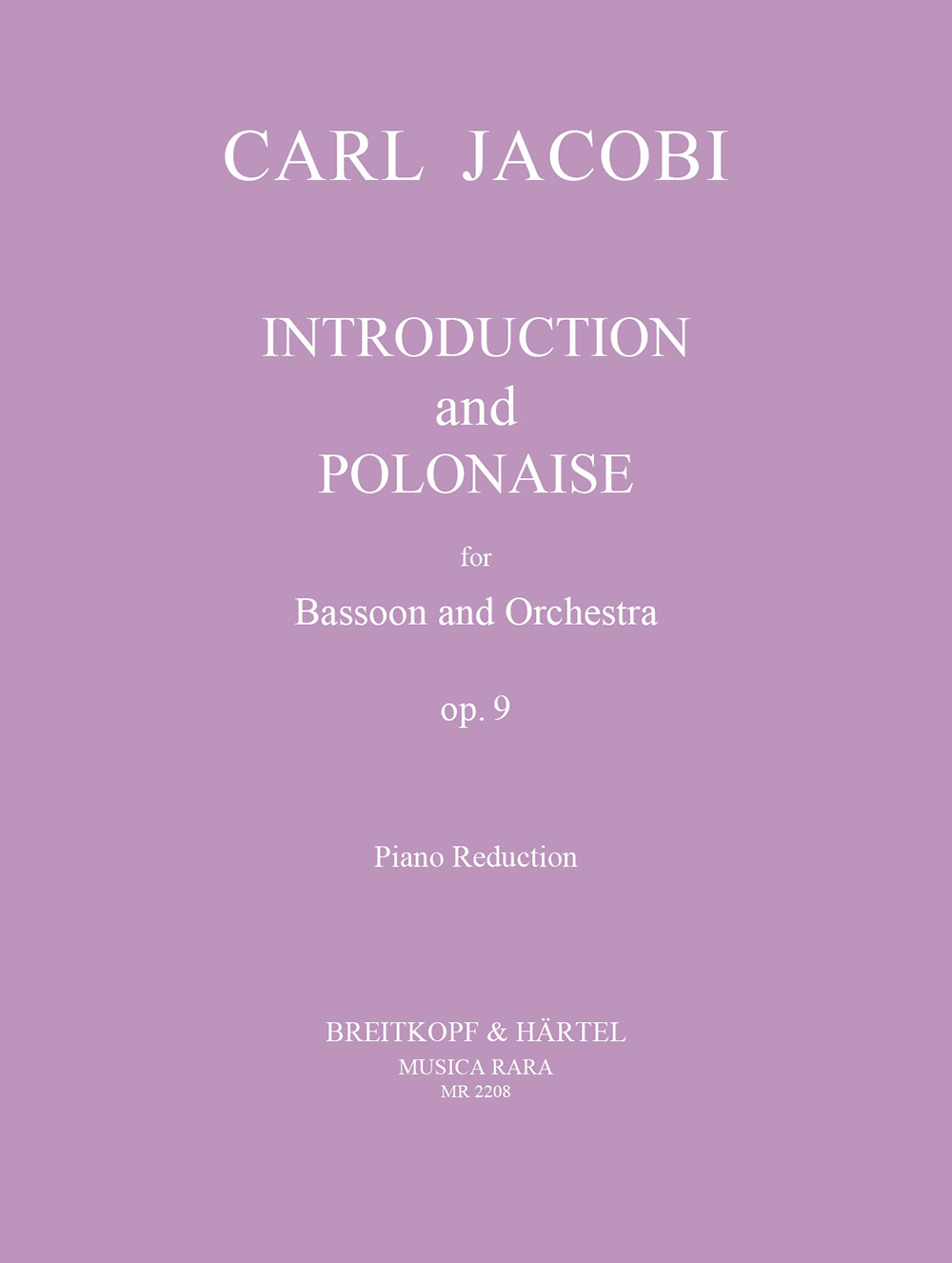 Carl Jacobi - Introduktion und Polonaise op. 9 - Cover