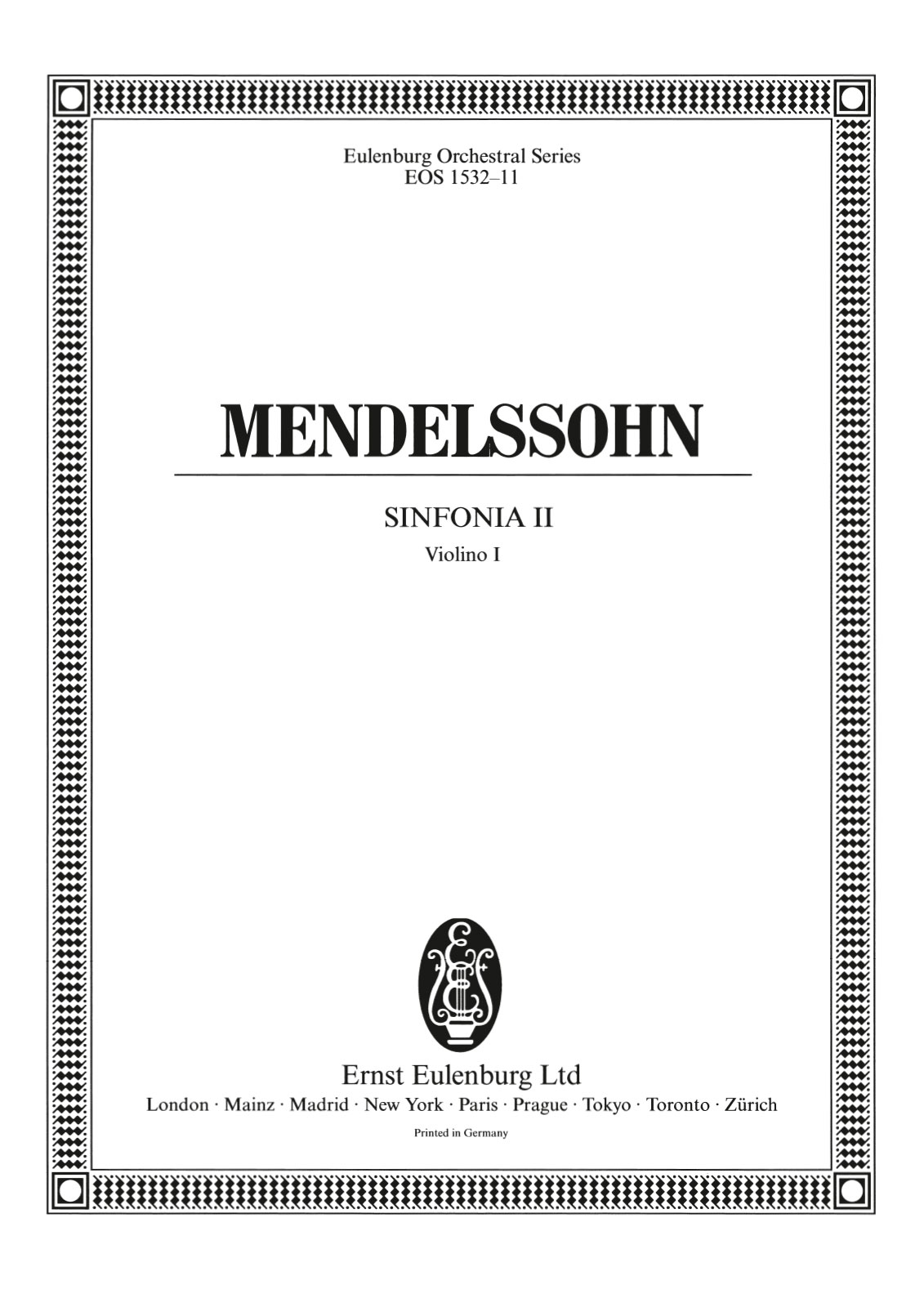 EOS 1532-15 - Sinfonia Nr. 2 D-dur MWV N 2 - Cover