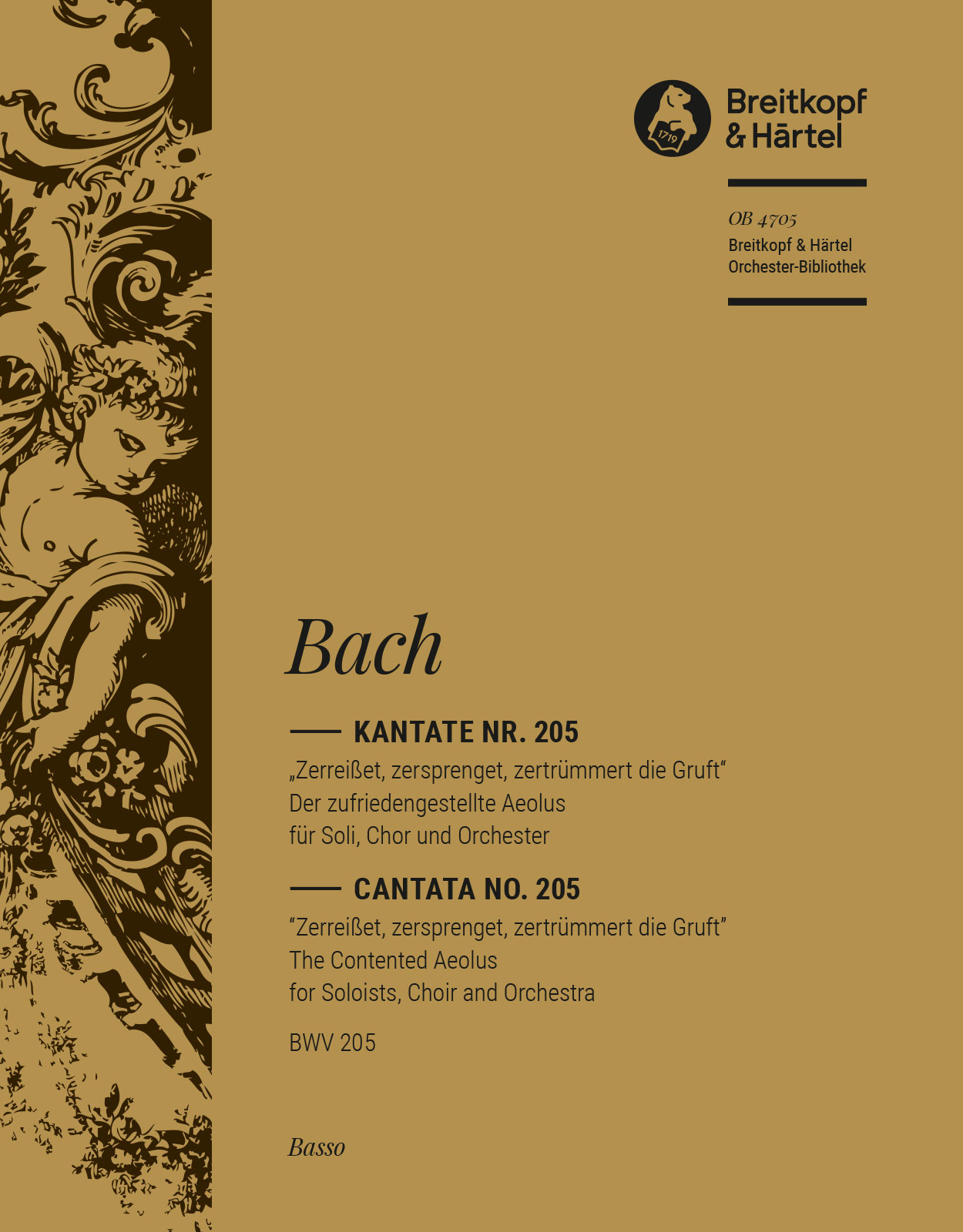 OB 4705-26 - Kantate BWV 205 „Zerreißet, zersprenget, zertrümmert die Gruft“ - Cover
