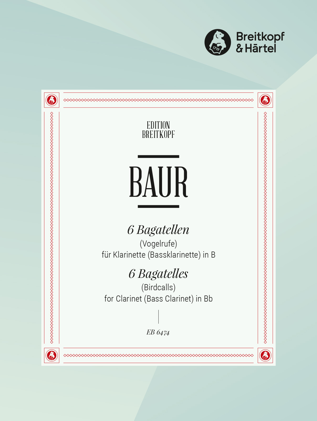 Jürg Baur - 6 Bagatellen - Cover