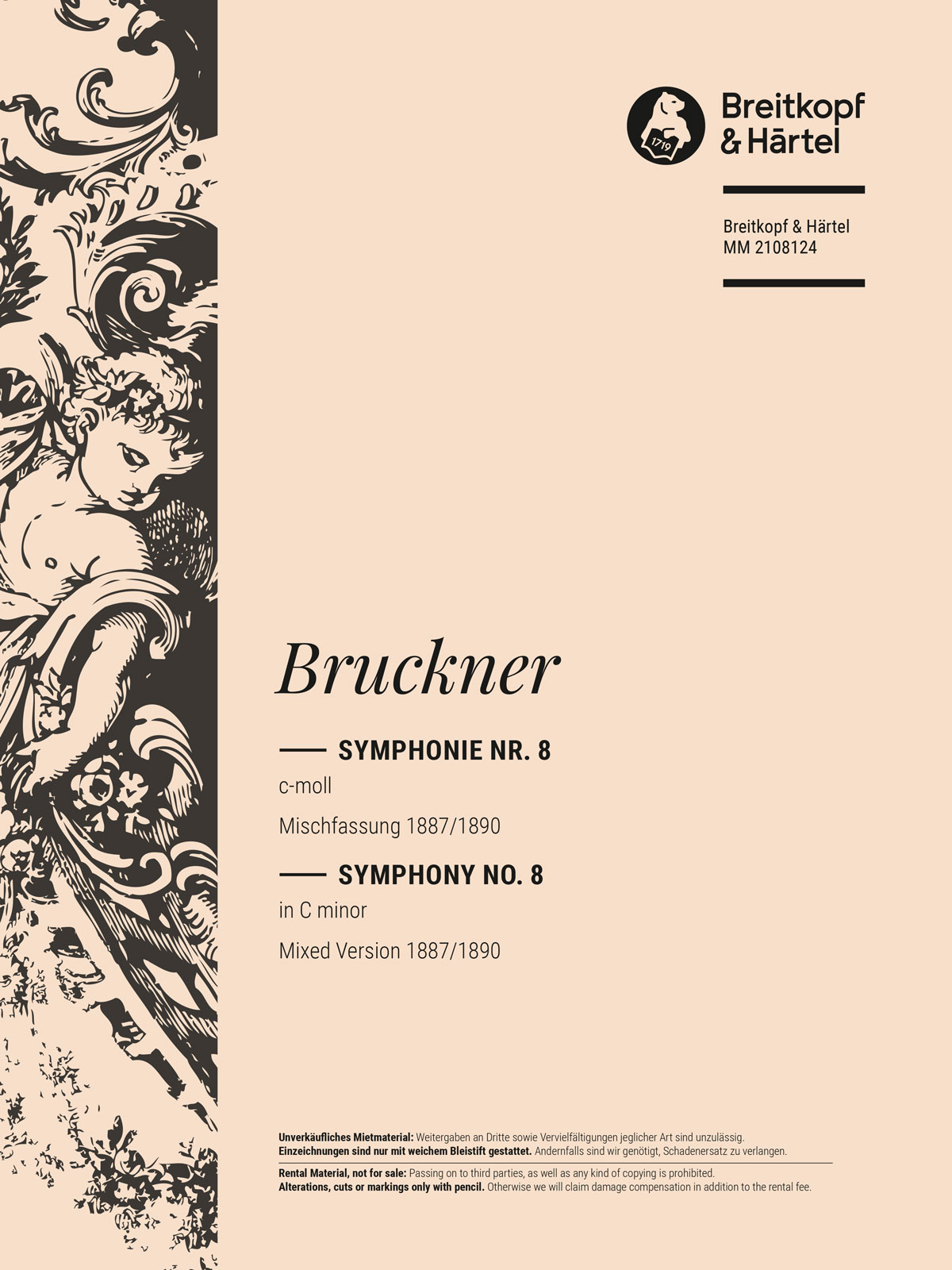 Anton Bruckner - Symphonie Nr. 8 c-moll WAB 108 - Cover