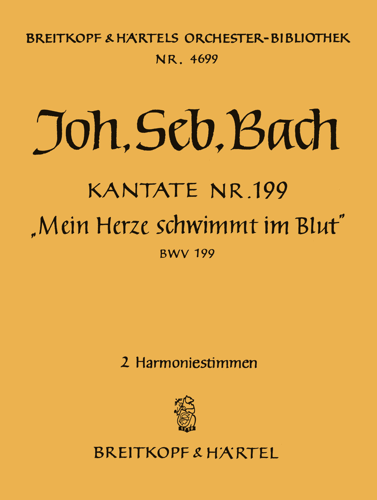 OB 4699-30 - Kantate BWV 199 „Mein Herze schwimmt im Blut“ - Cover