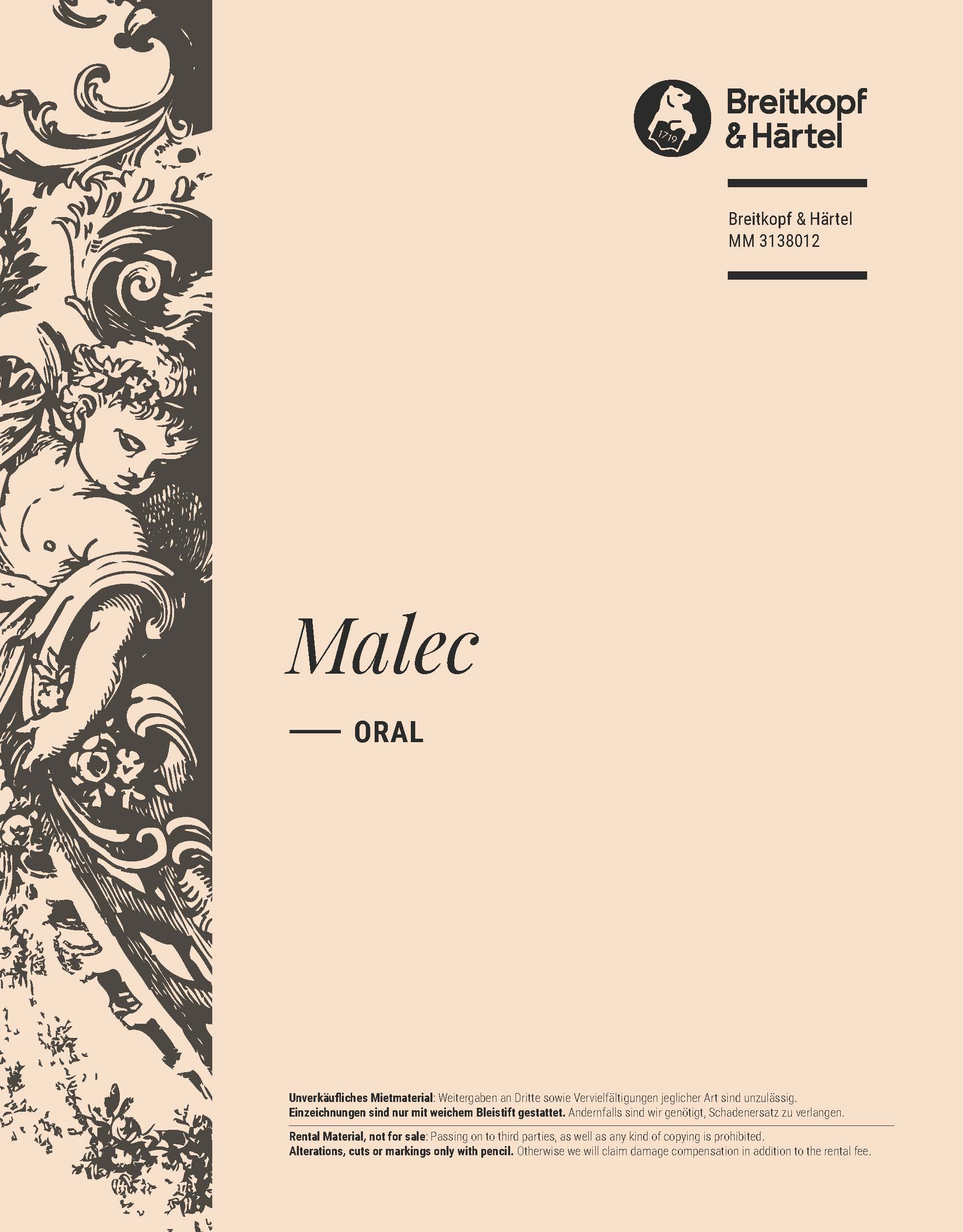 Ivo Malec - Oral - Cover