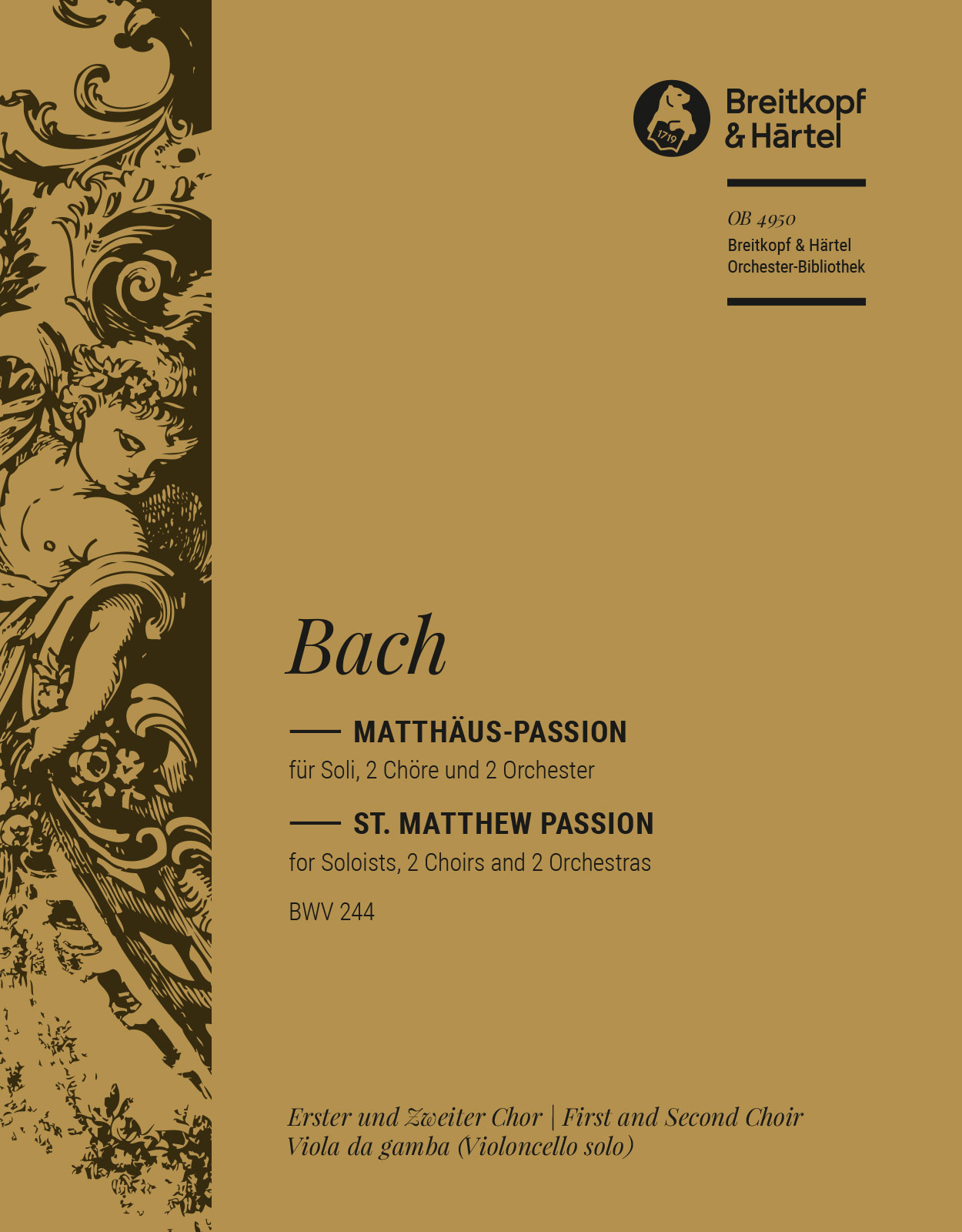 OB 4950-22 - Matthäus-Passion BWV 244 - Cover