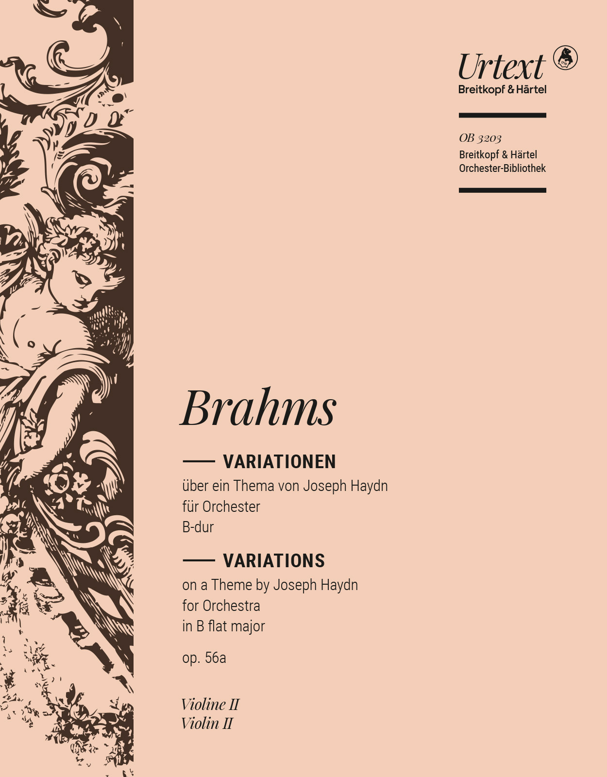 OB 3203-16 - Variations on a Theme by Joseph Haydn in B flat major Op. 56a - Cover