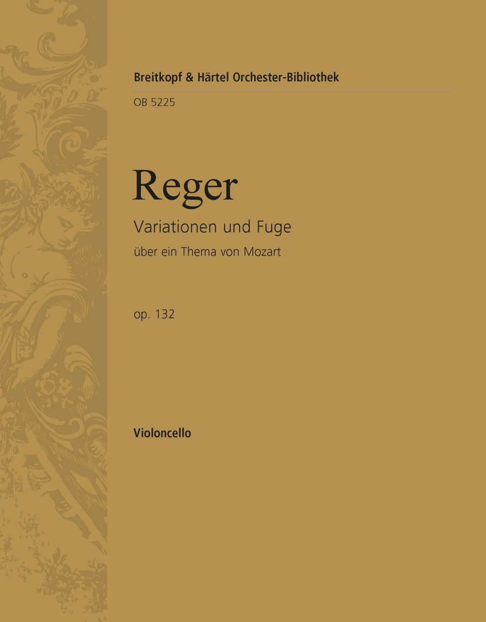 OB 5225-23 - Variations and Fugue on a Theme by Mozart Op. 132 - Cover