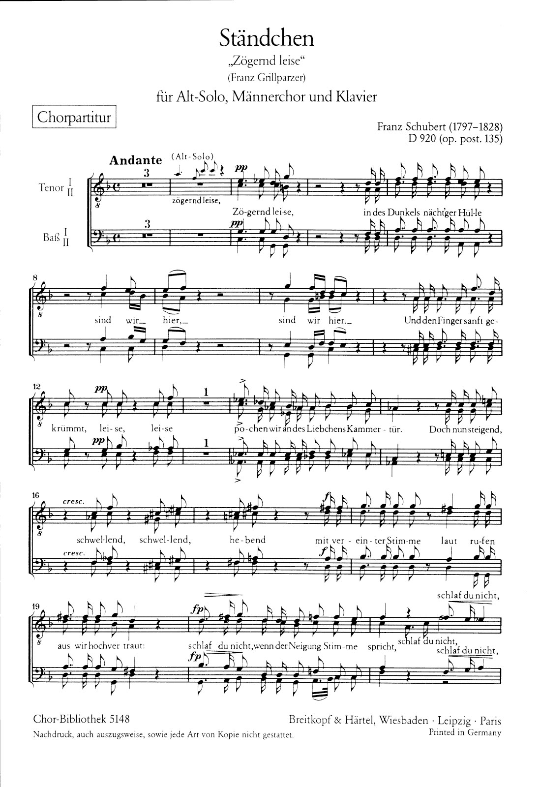 ChB 5148 - Ständchen D 920 [op. posth. 135] - Cover
