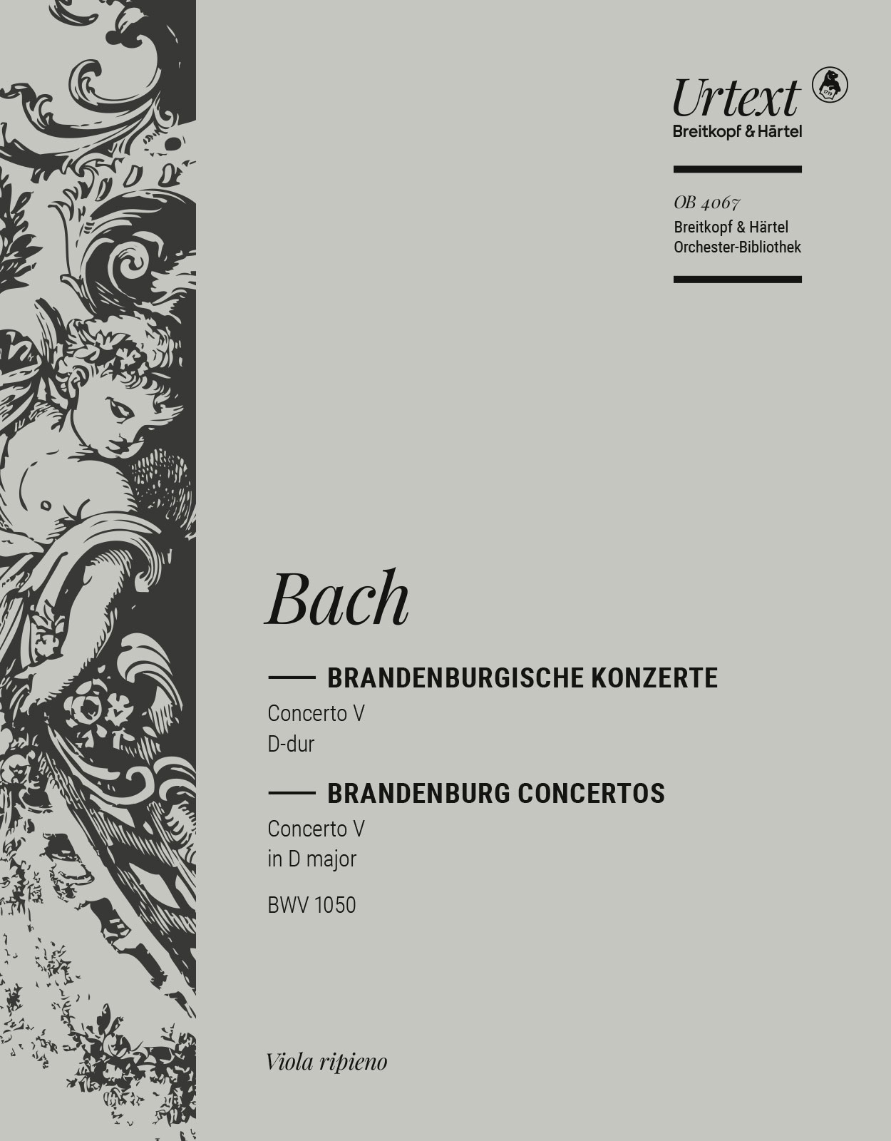 OB 4067-19 - Brandenburg Concerto No. 5 in D major BWV 1050 - Cover